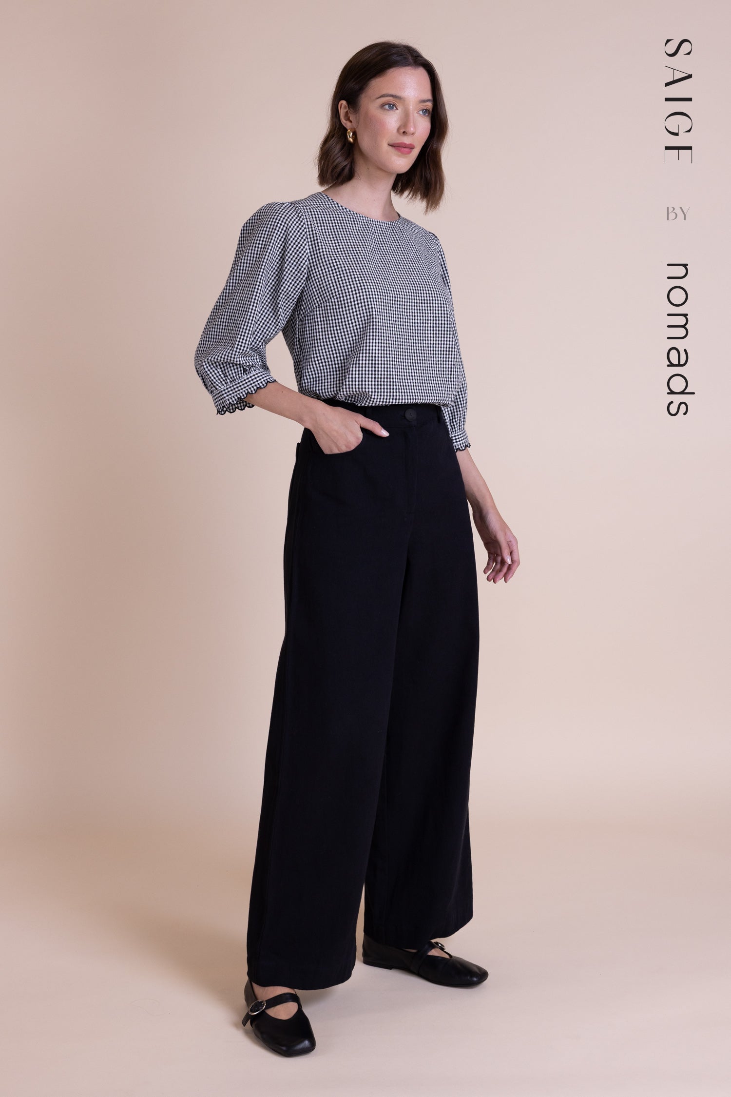 Saige Wide Leg High Waisted Jeans image 1