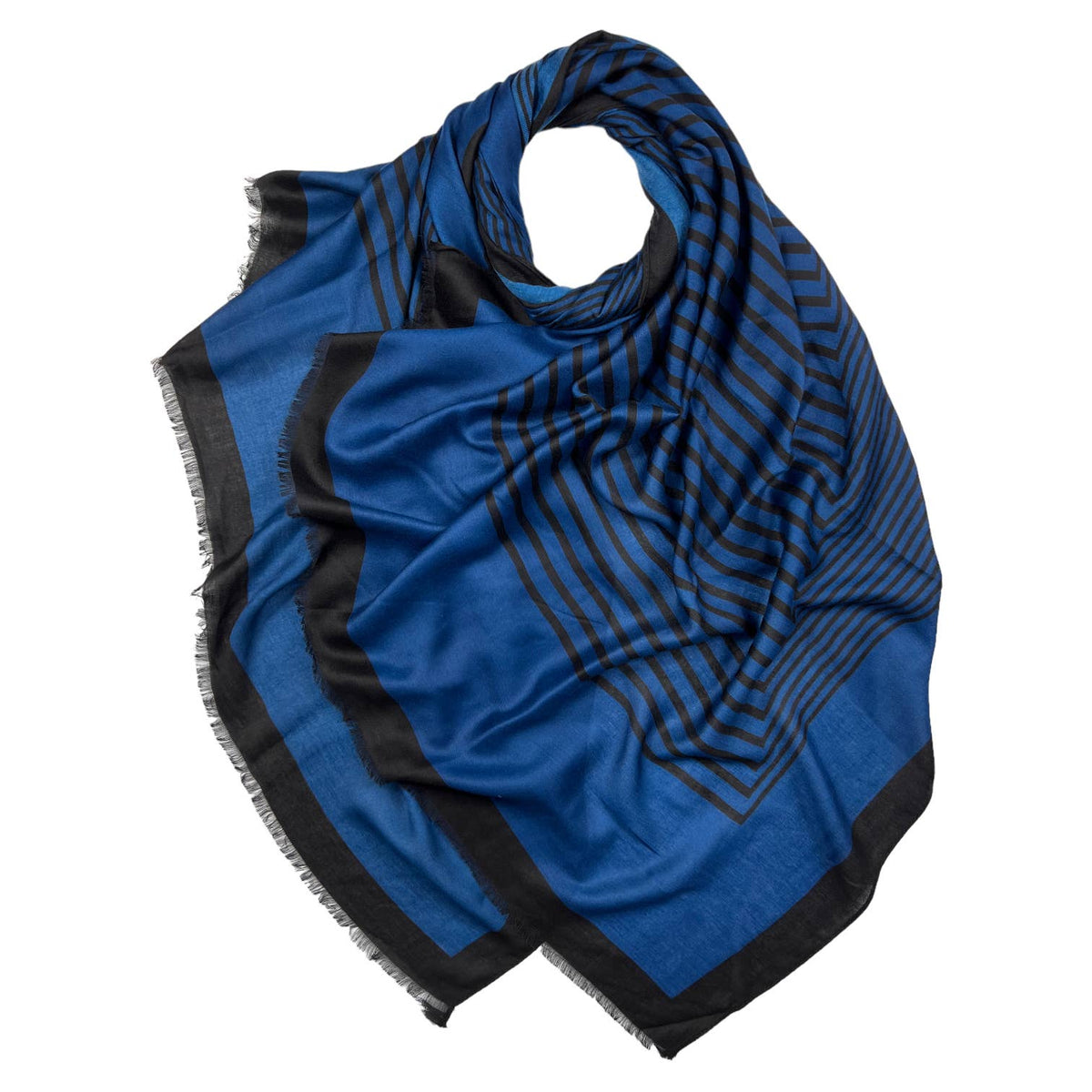 Big maze monogram printed scarf