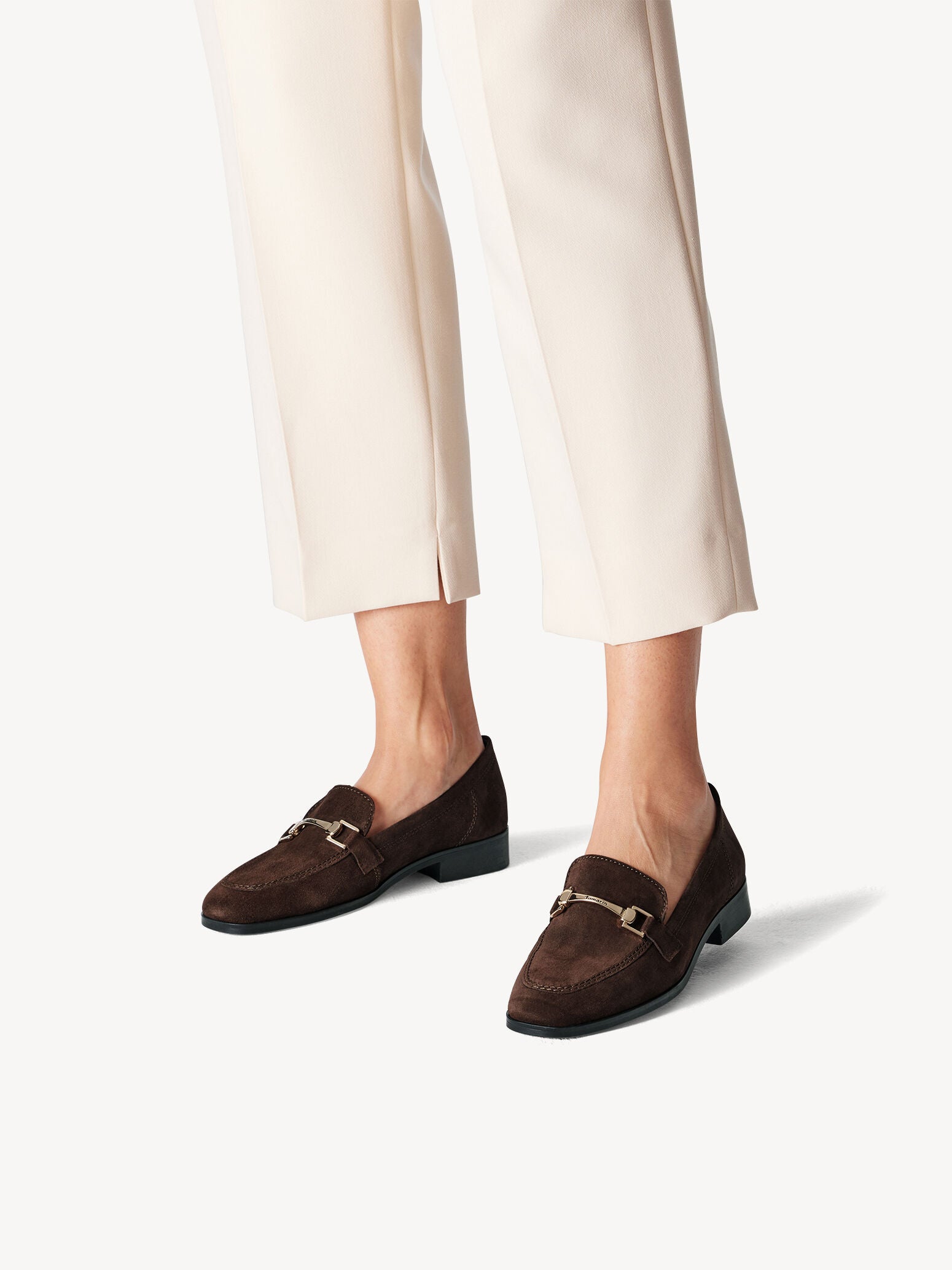 Tamaris Leather Suede Loafer image 0