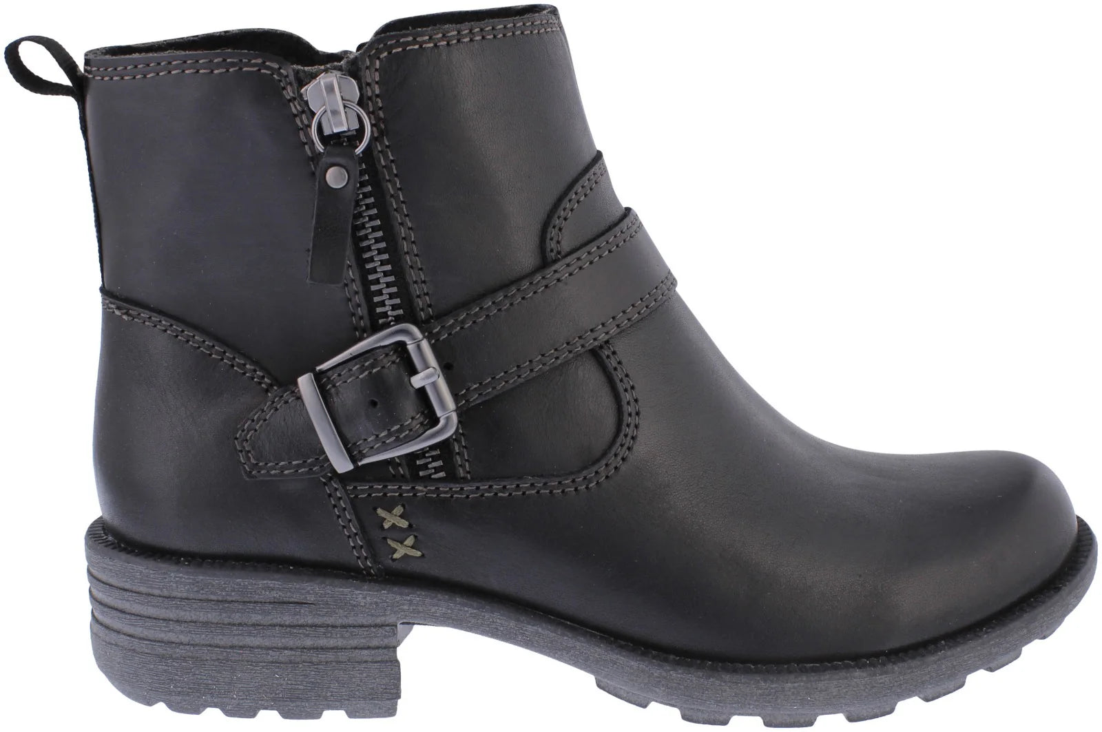 Free Spirit Leather Buckle Ankle Boots image 2