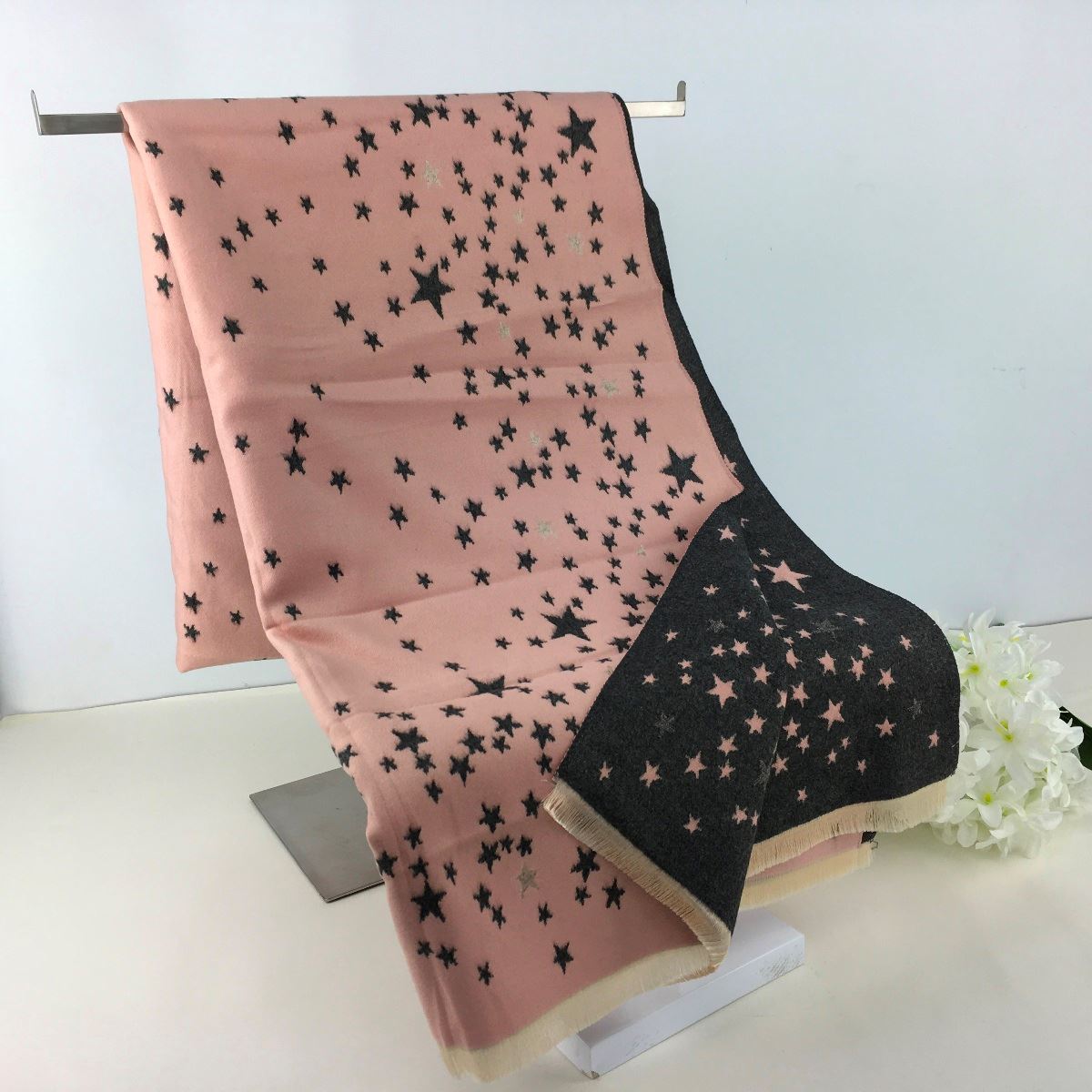 Reversible Star Print Scarf image 6