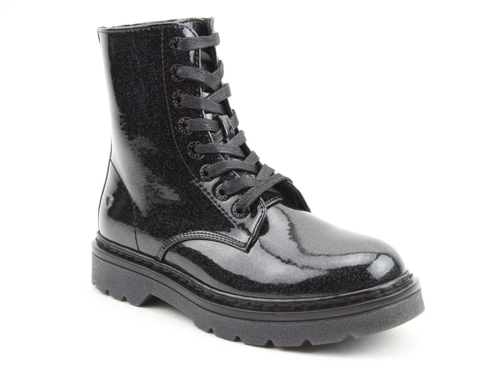 Heavenly Feet Justina Glitter Lace-up Boots image 0