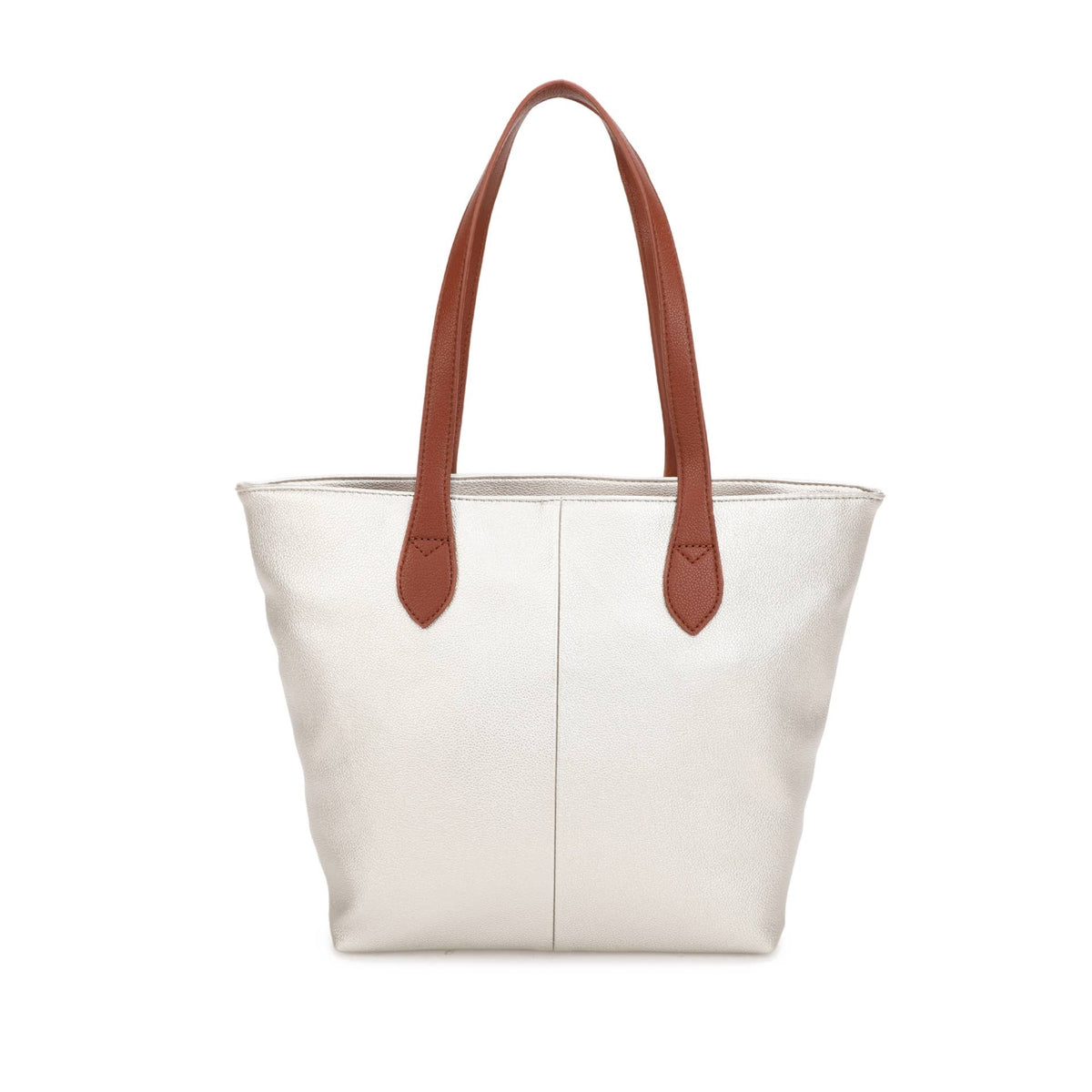 Two-tone handle tote bag in Navy, Teal, Dark Grey and Coffee - product view 14