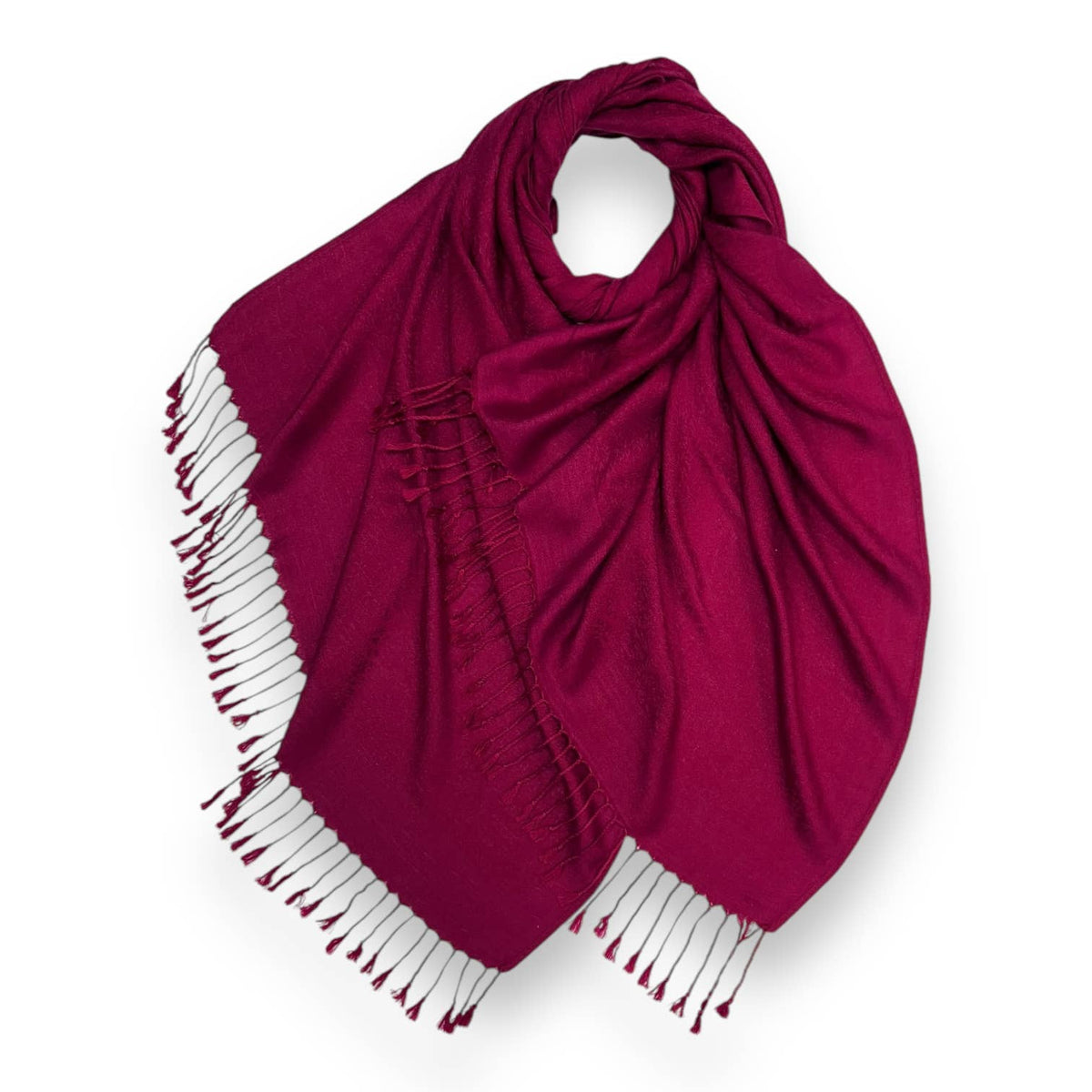Pashmina paisley print finished with tassels