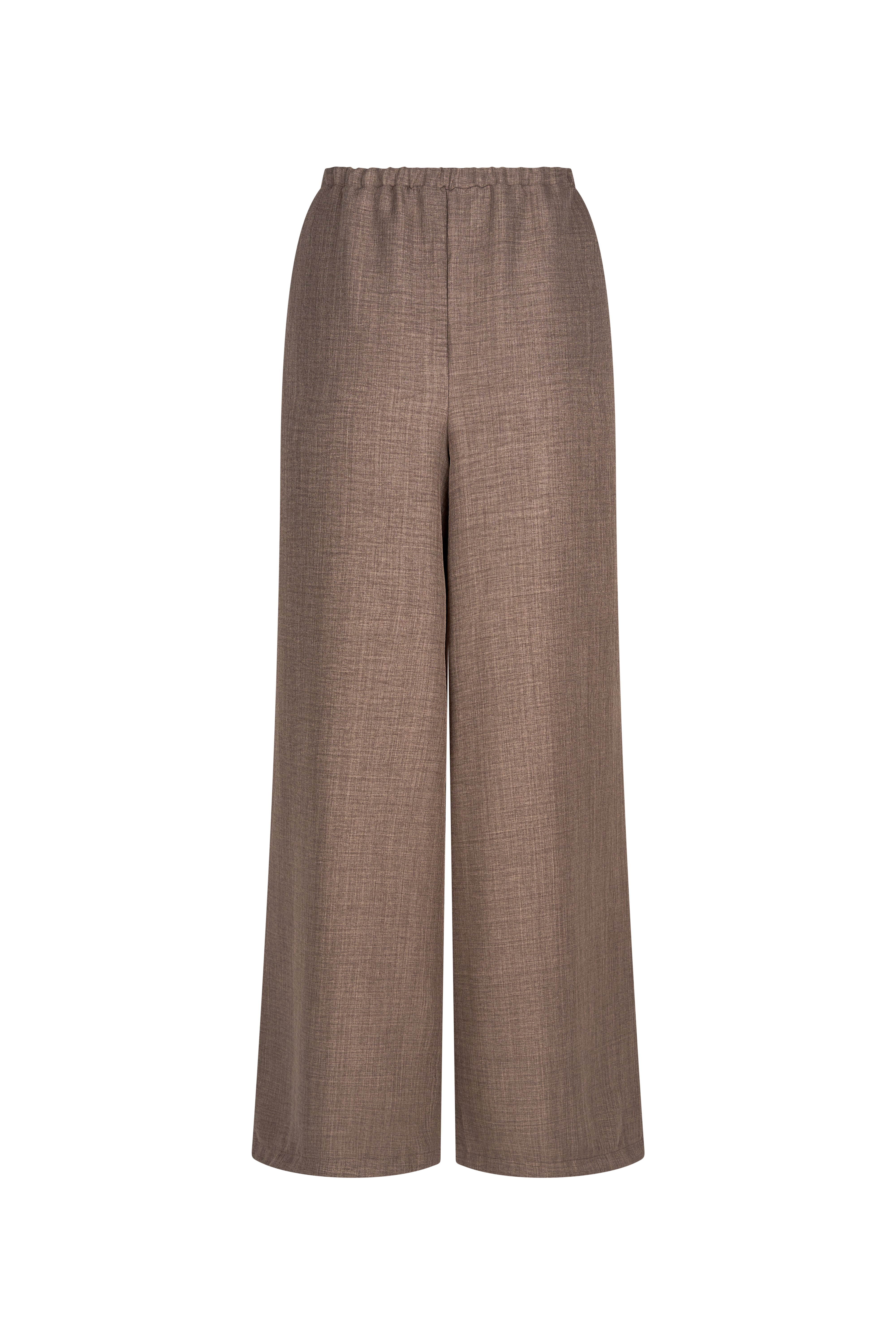 Pinns Linen Look Wide Leg Trousers - The Coastal Boutique