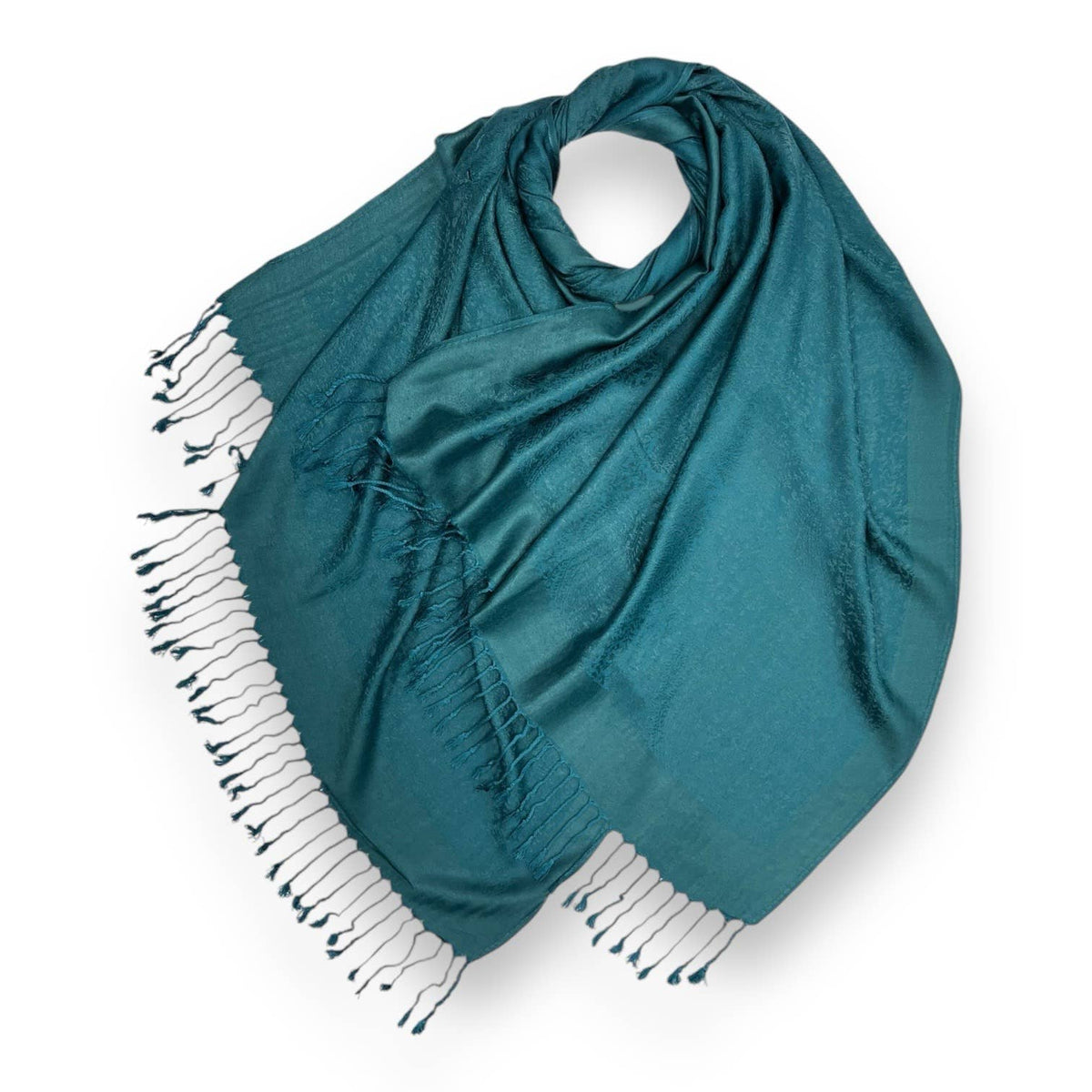 Pashmina paisley print finished with tassels