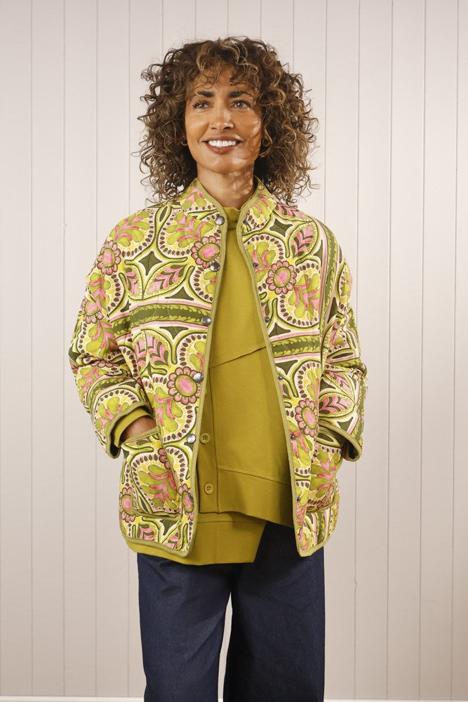 Goose Island Paisley Quilted Bomber Jacket image 1