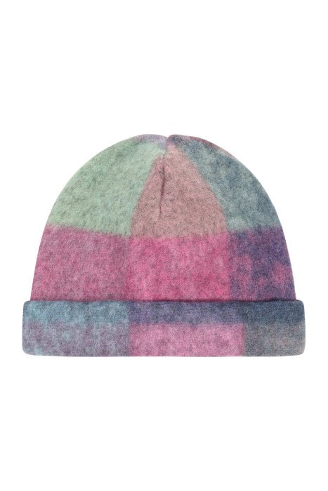 Alice Collins Elle Fleece Hat Fuchsia Check image 0