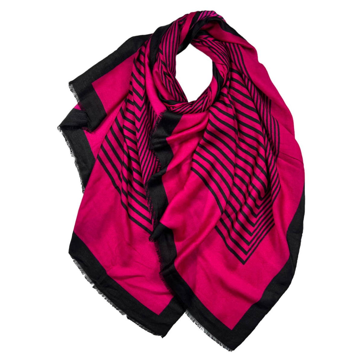 Big maze monogram printed scarf