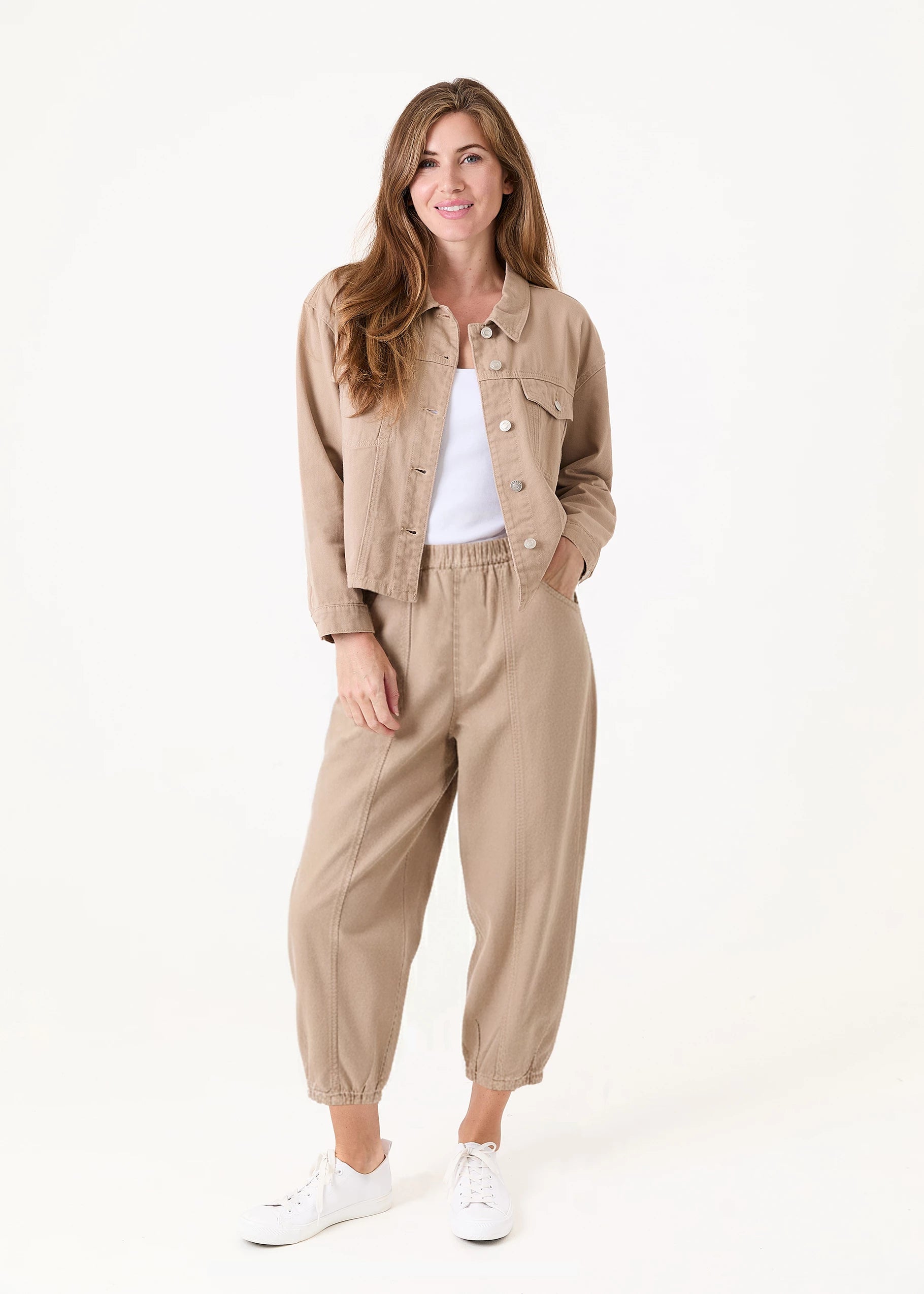 Dreams Cotton Twill Barrel Leg Trouser