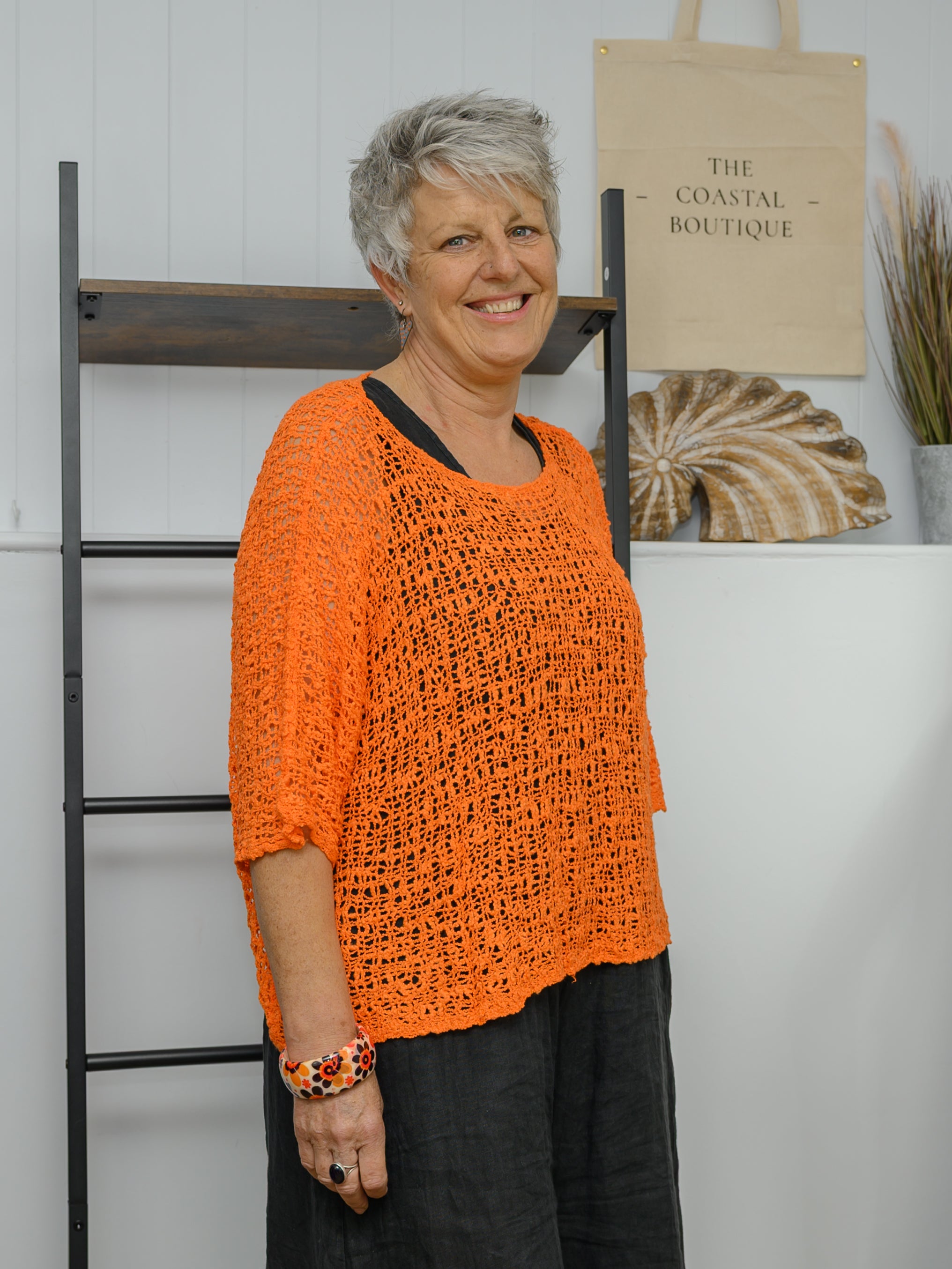Lightweight Knit Summer Popcorn Poncho