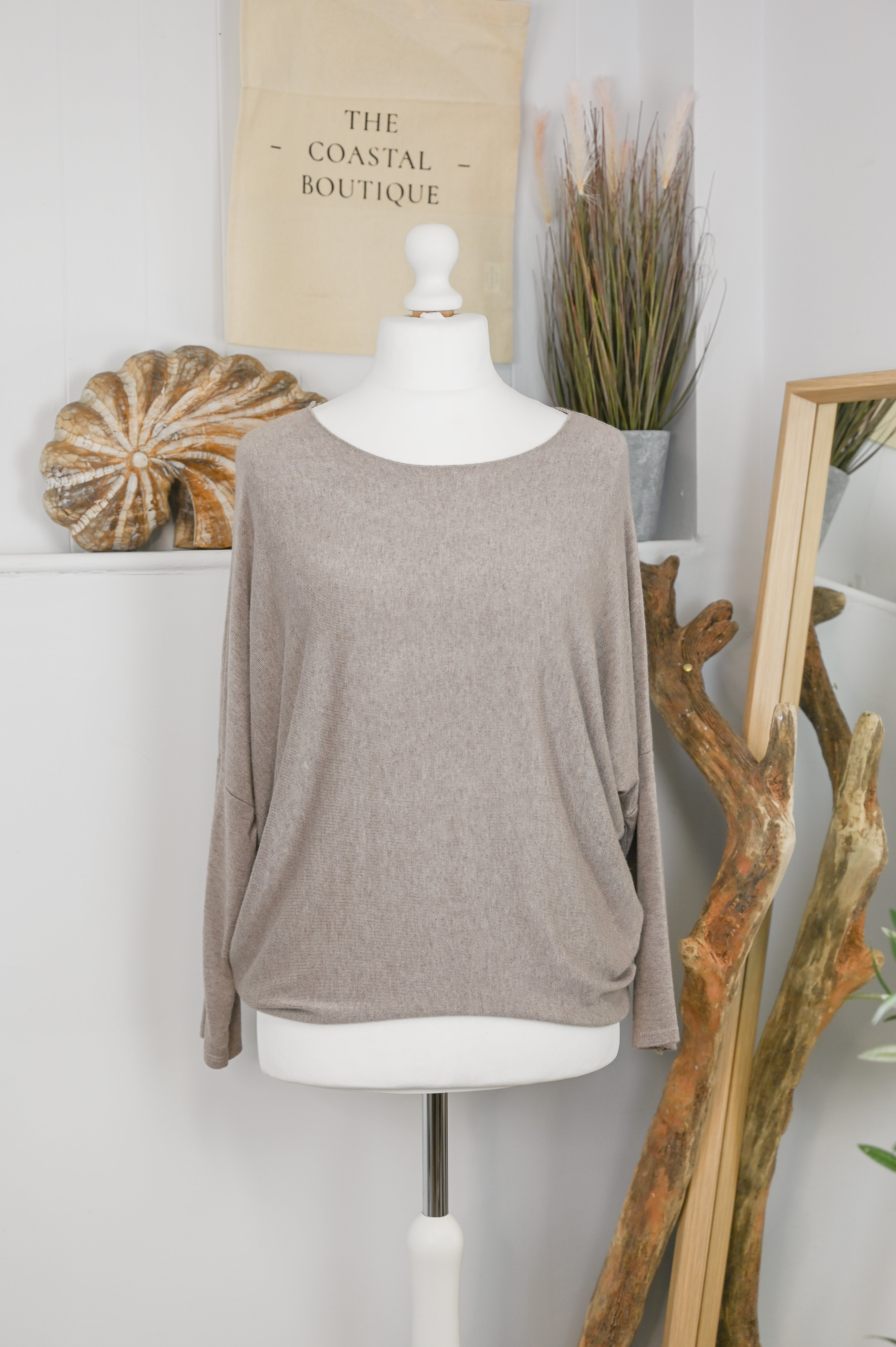 Round Neck Soft Knit Jumper - The Coastal Boutique