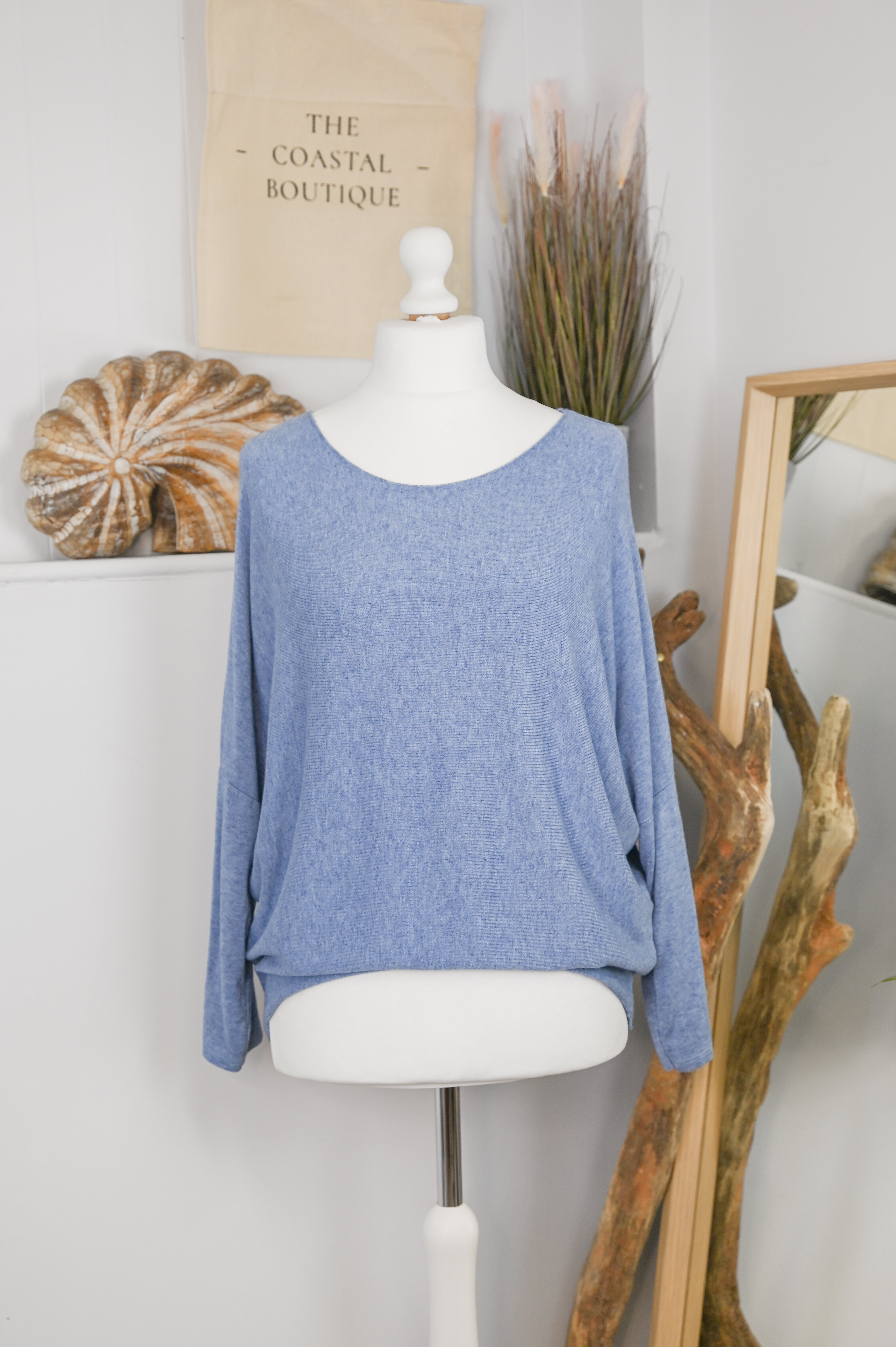 Round Neck Soft Knit Jumper - The Coastal Boutique