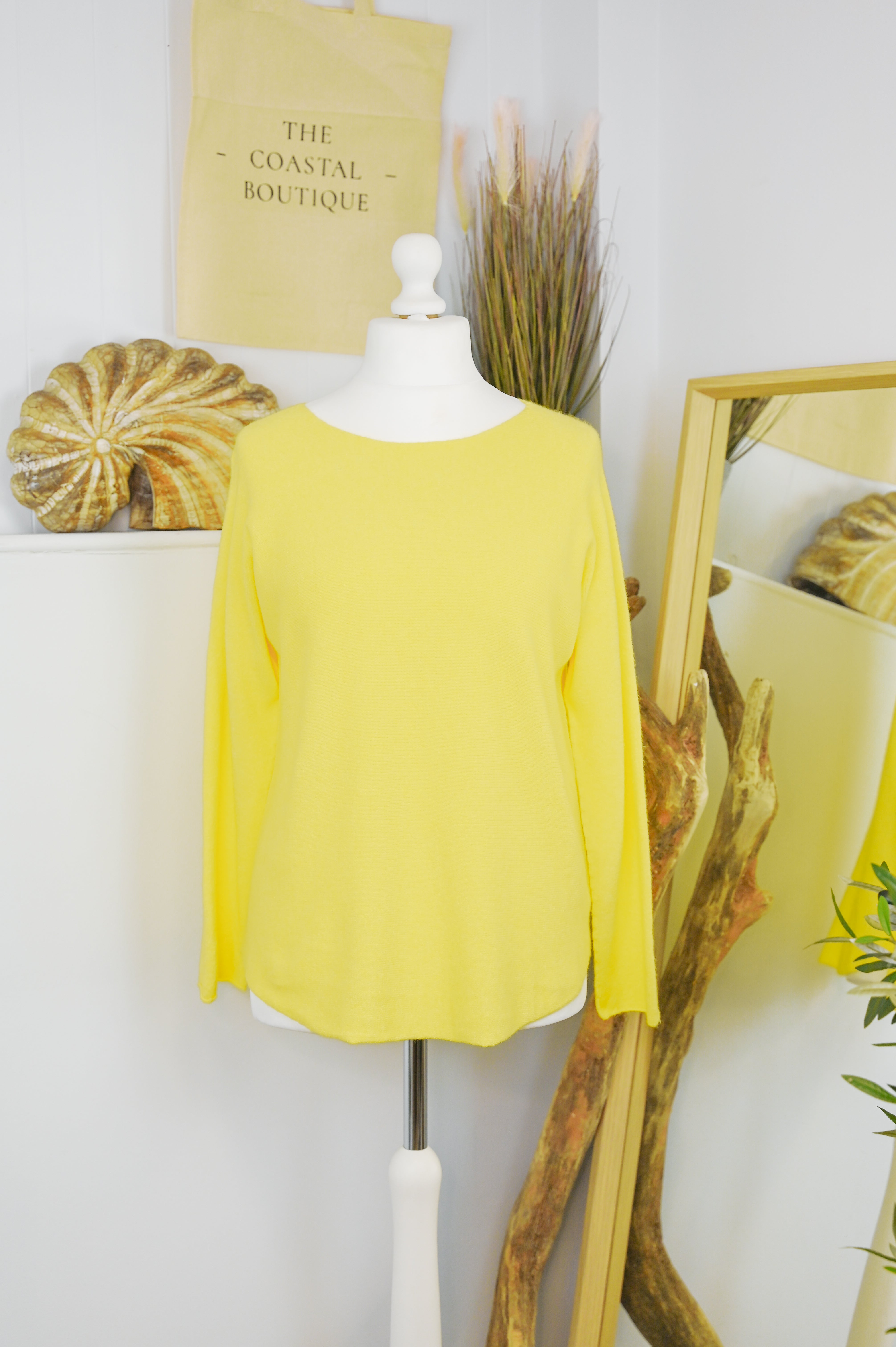 Round Neck Long Sleeve Jumper - The Coastal Boutique
