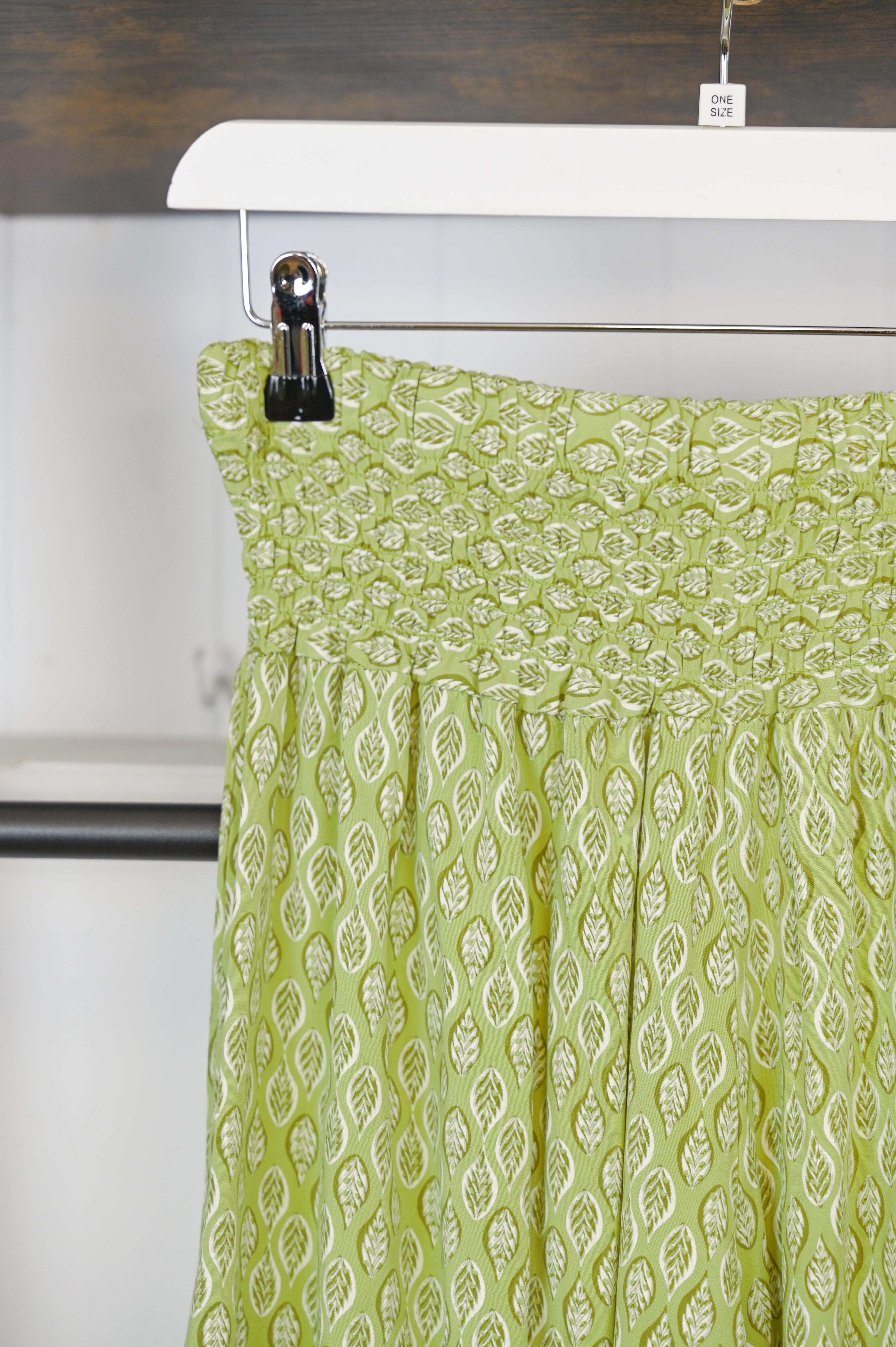 Leaf Print Super Wide Leg Palazzo Trousers - The Coastal Boutique