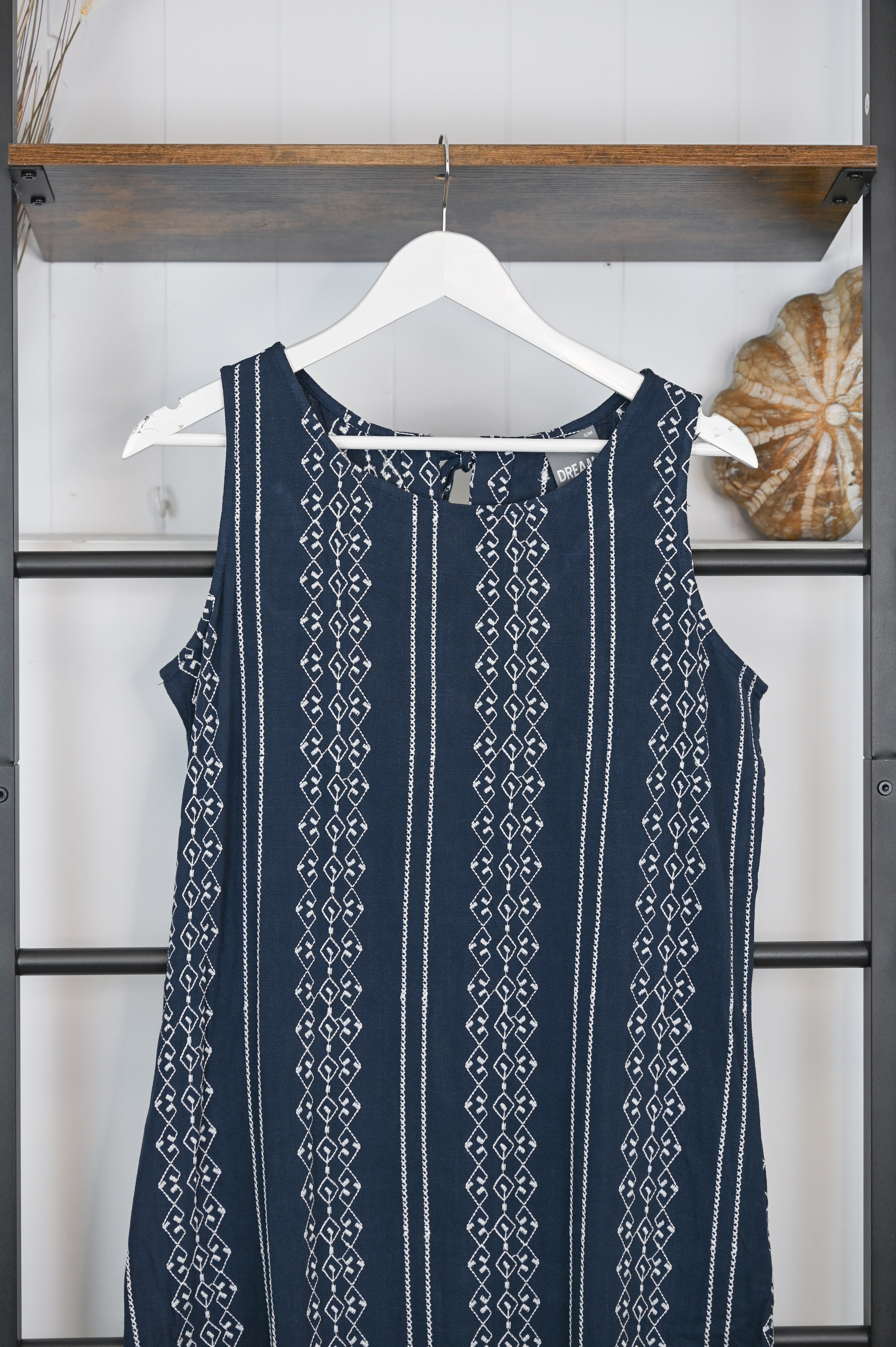 Dreams Embroidered Tie Back Maxi Dress - The Coastal Boutique