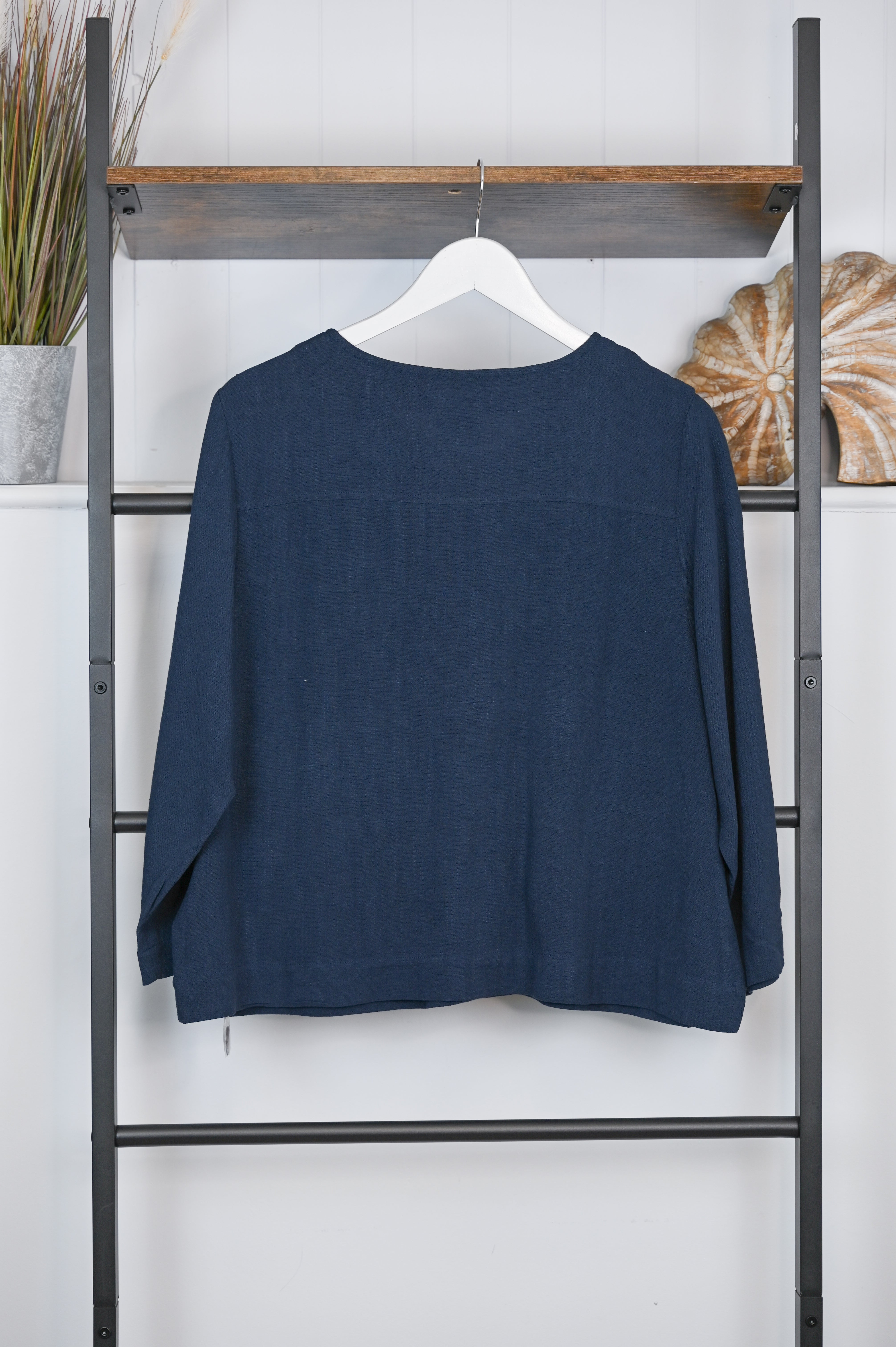 Dreams Boxy Round Neck Jacket - The Coastal Boutique