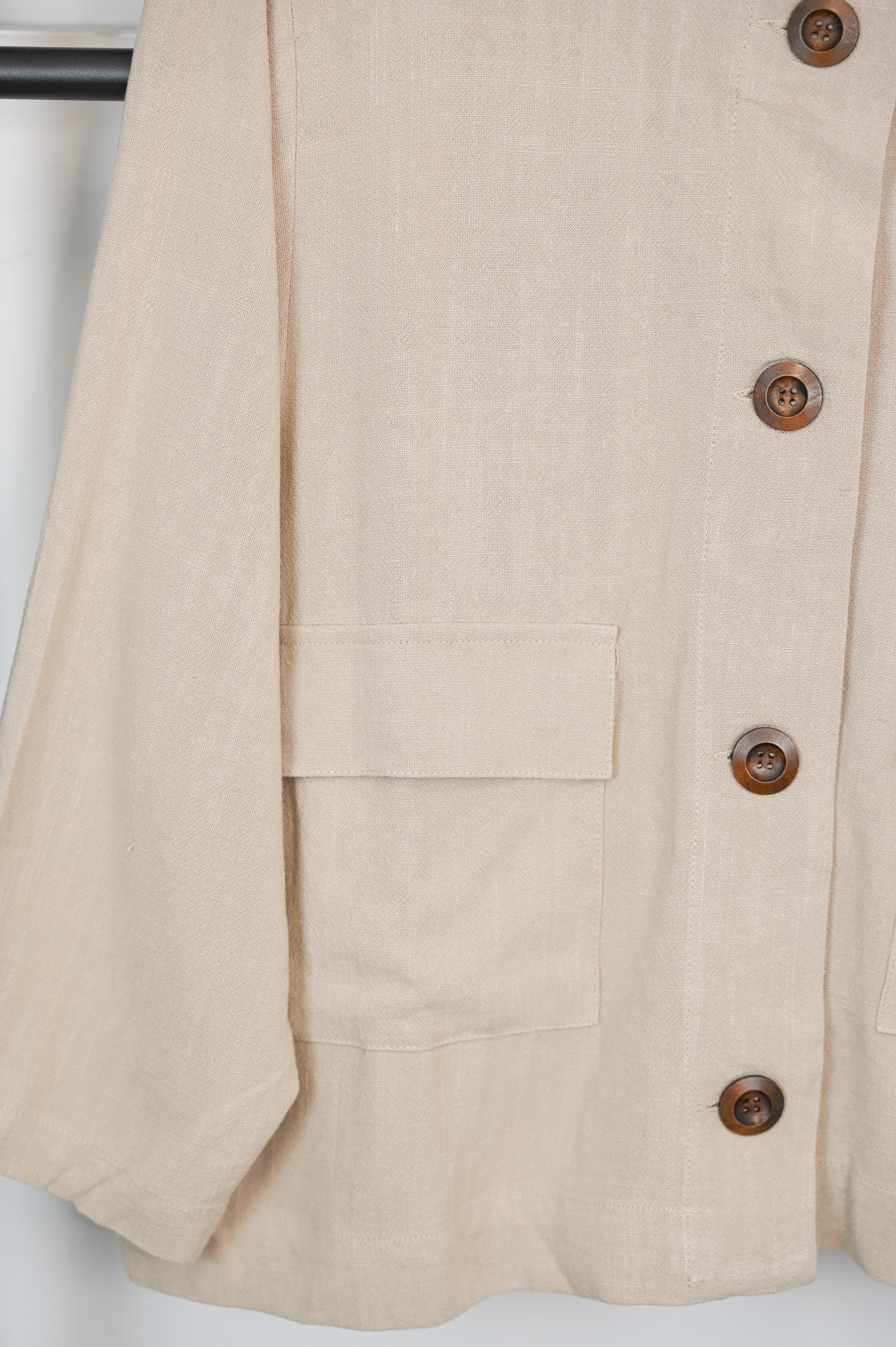 Dreams Boxy Round Neck Jacket - The Coastal Boutique