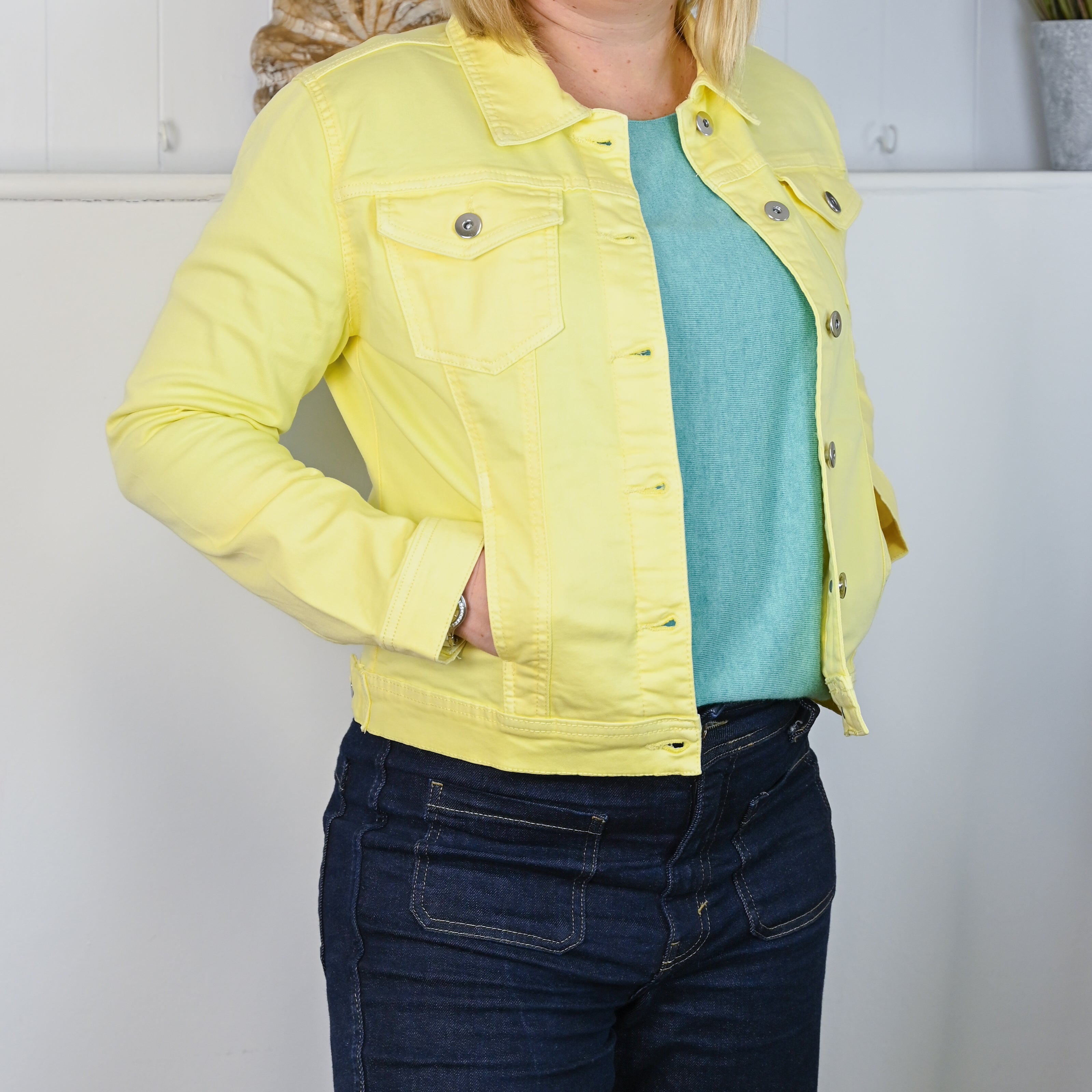 Button Up Soft Cotton Denim Jacket - The Coastal Boutique