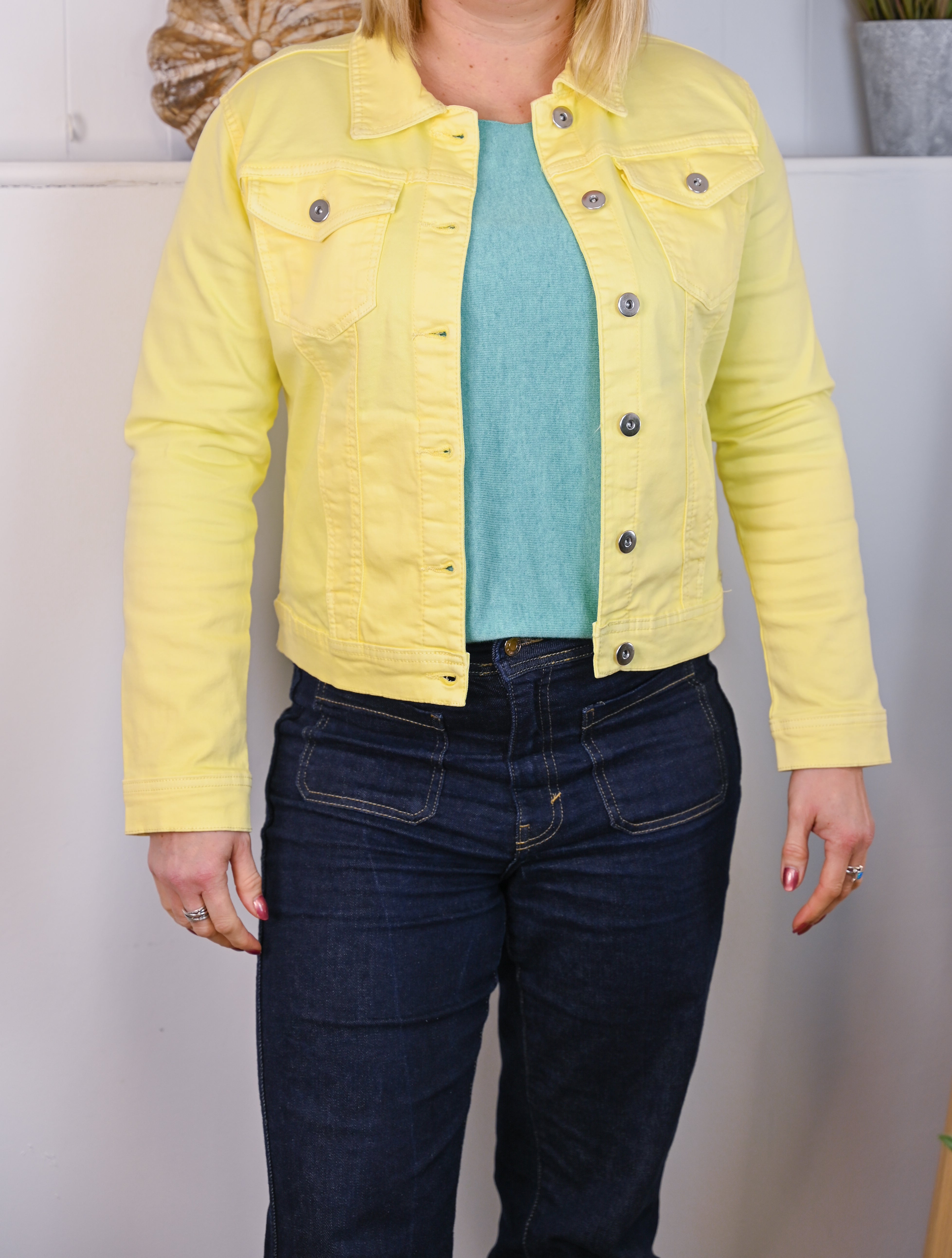 Button Up Soft Cotton Denim Jacket - The Coastal Boutique