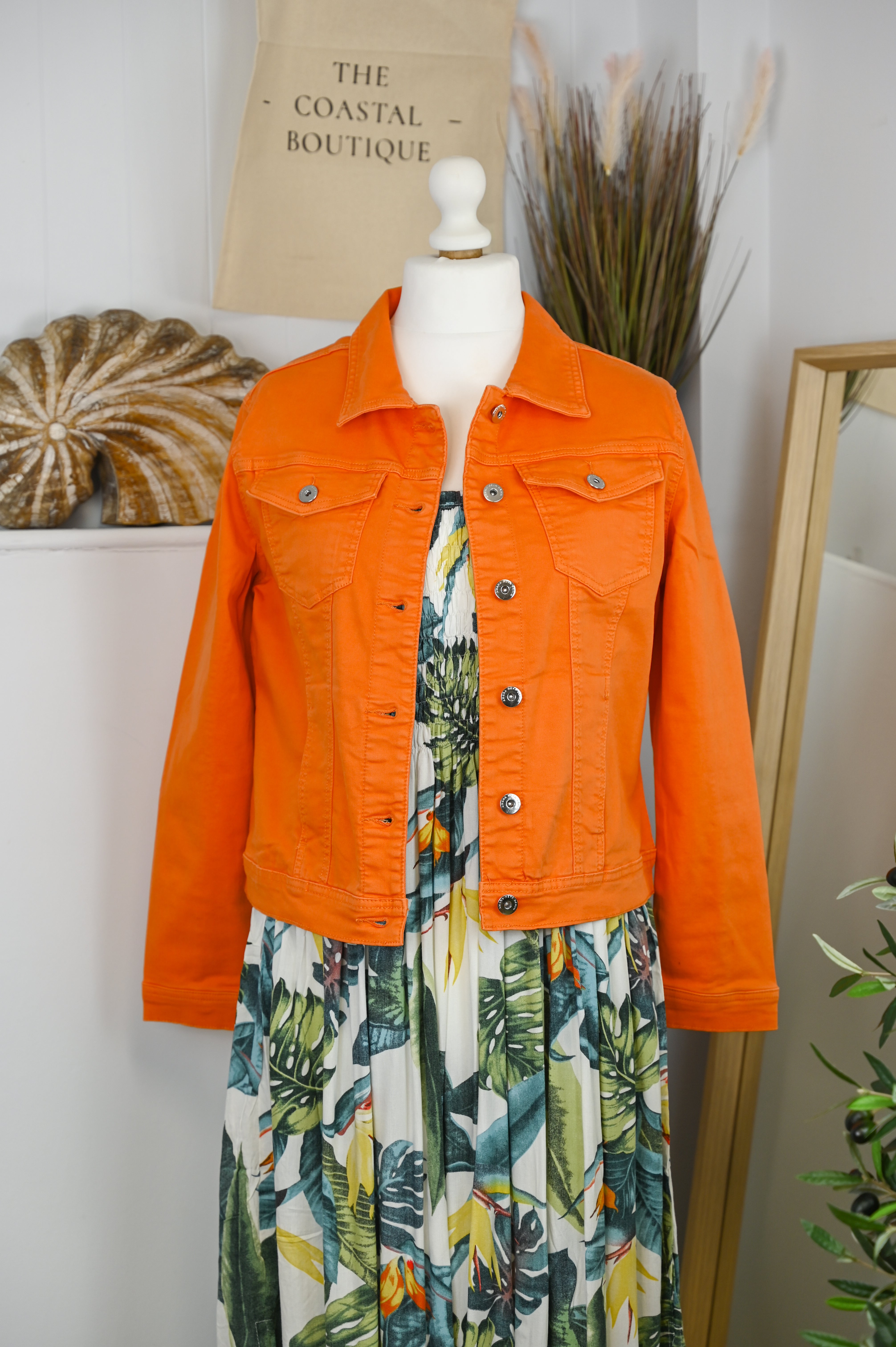 Button Up Soft Cotton Denim Jacket - The Coastal Boutique