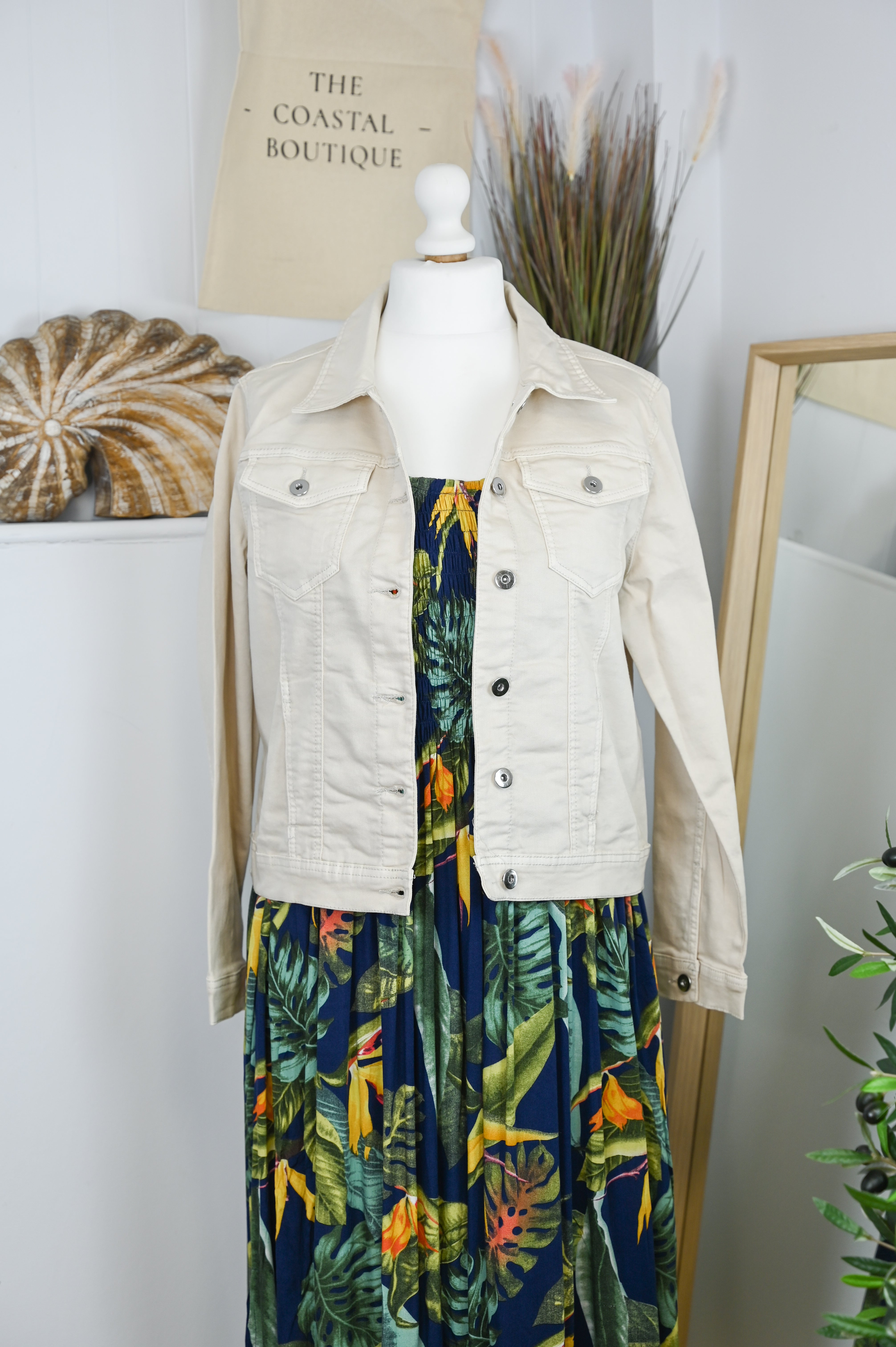 Button Up Soft Cotton Denim Jacket - The Coastal Boutique