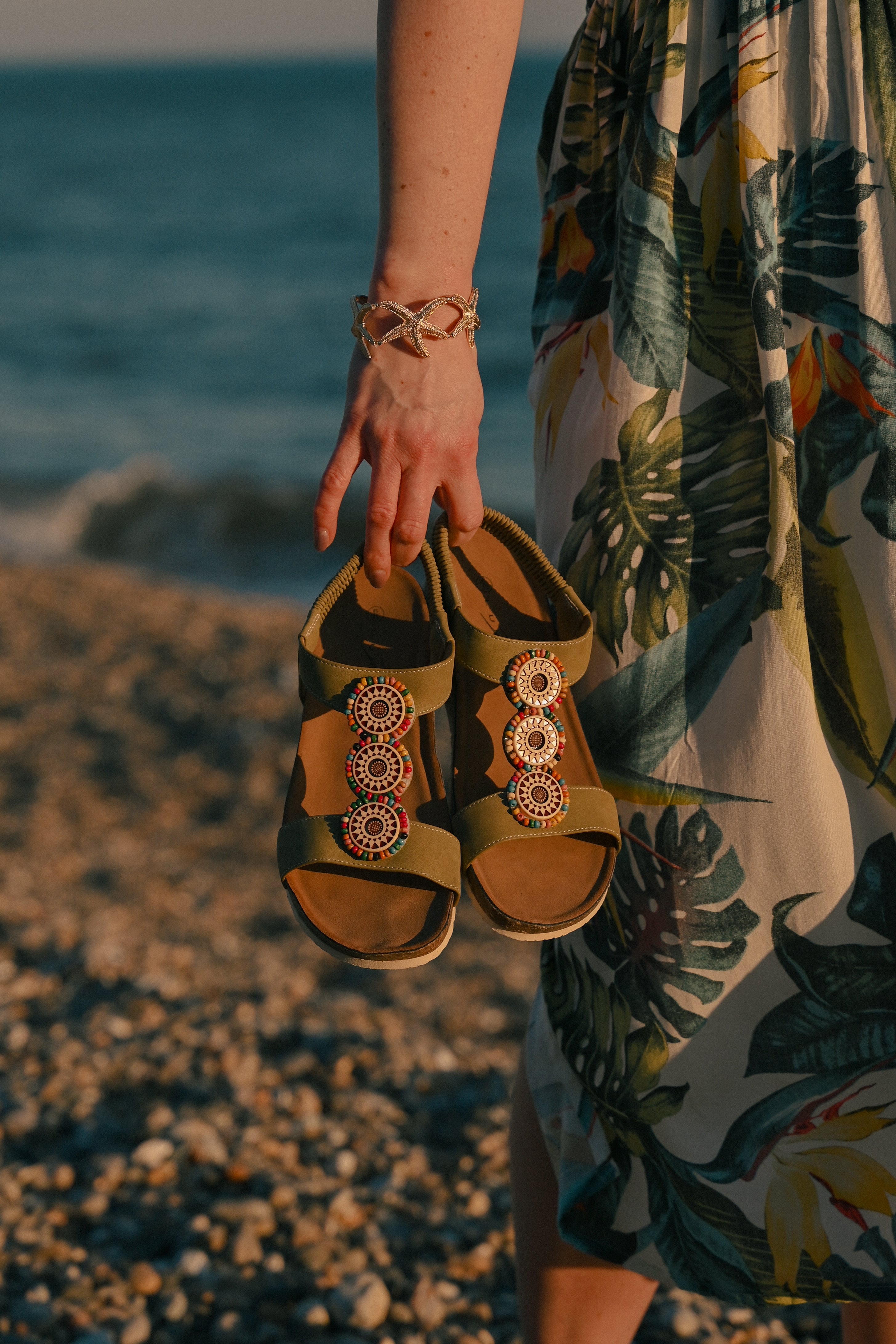 Lunar Candice Khaki Wedge Sandal - The Coastal Boutique