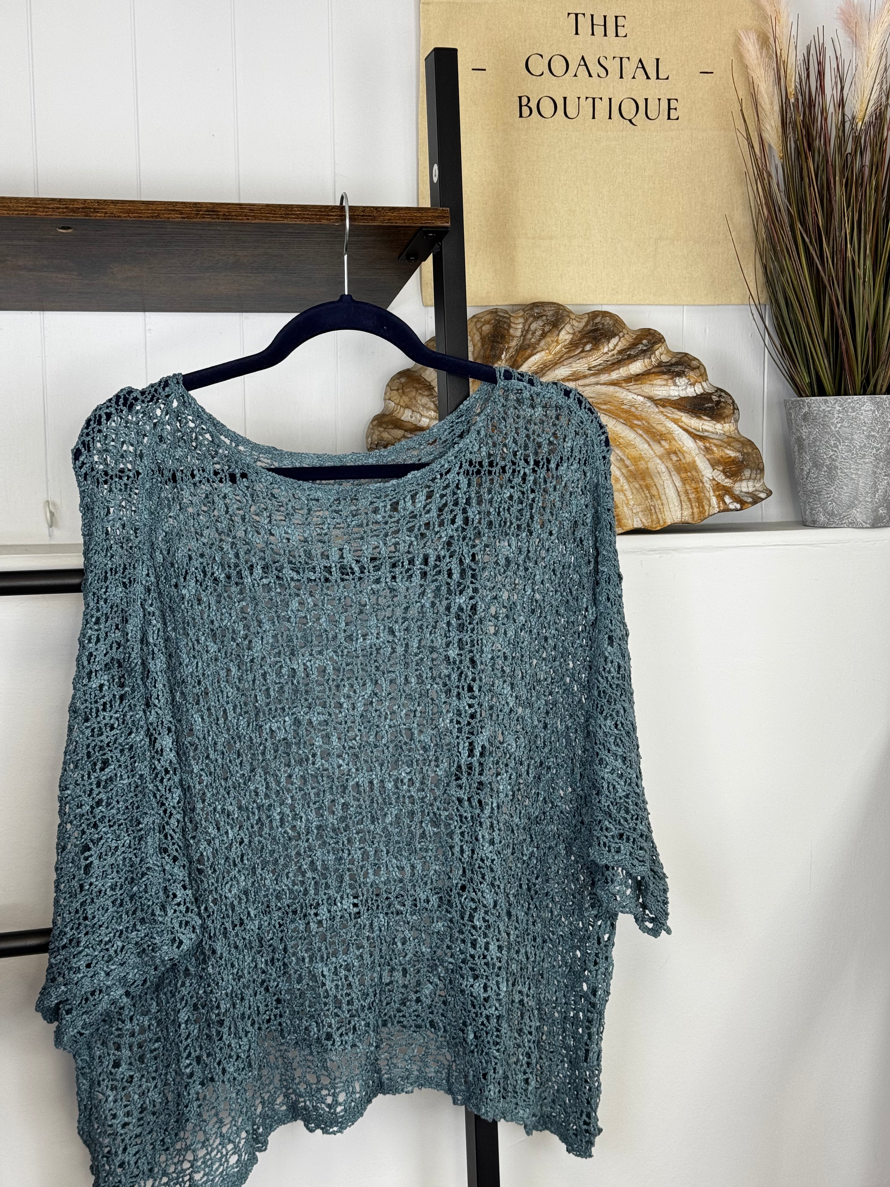 Popcorn Poncho - The Coastal Boutique