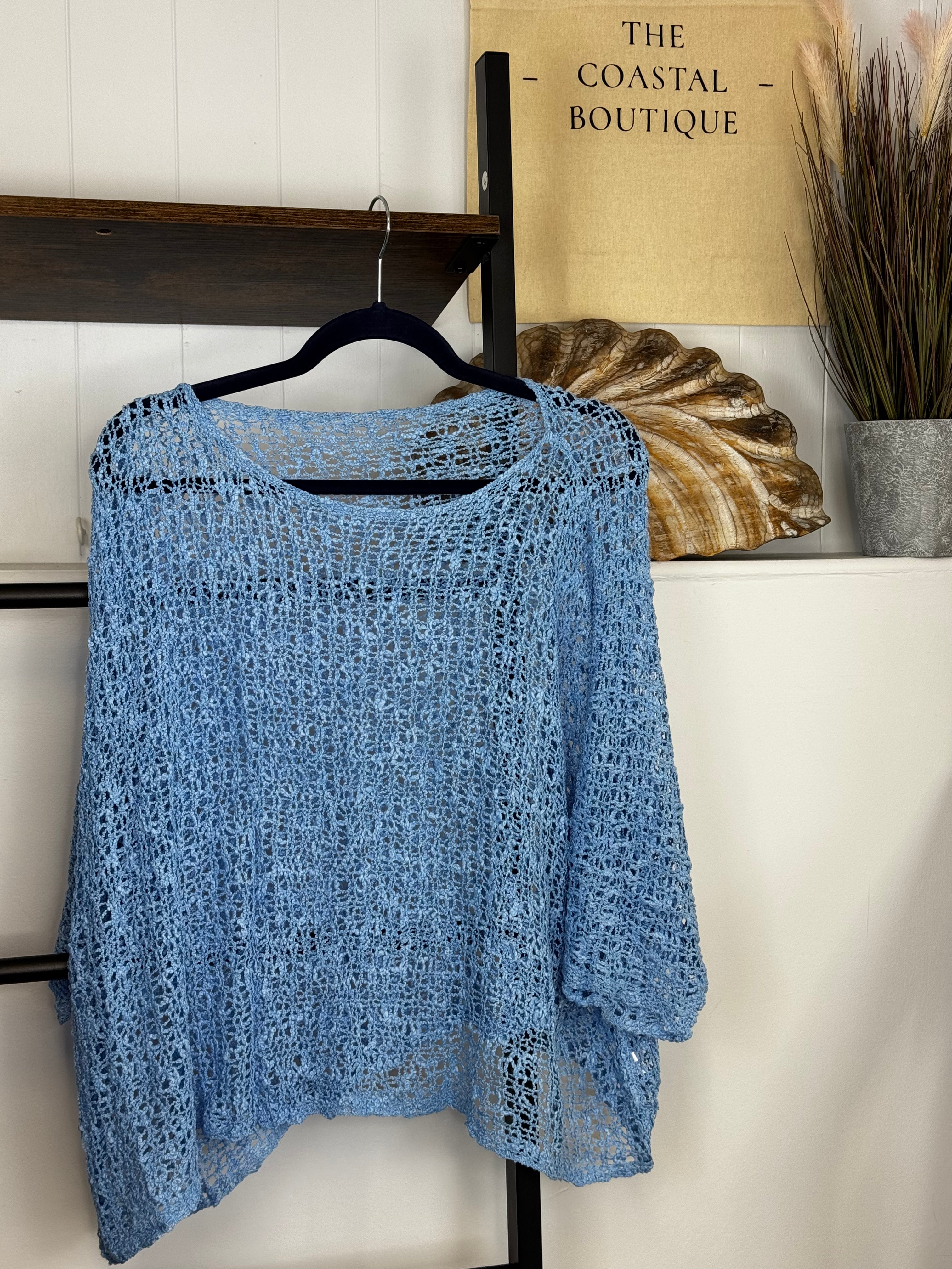 Popcorn Poncho - The Coastal Boutique