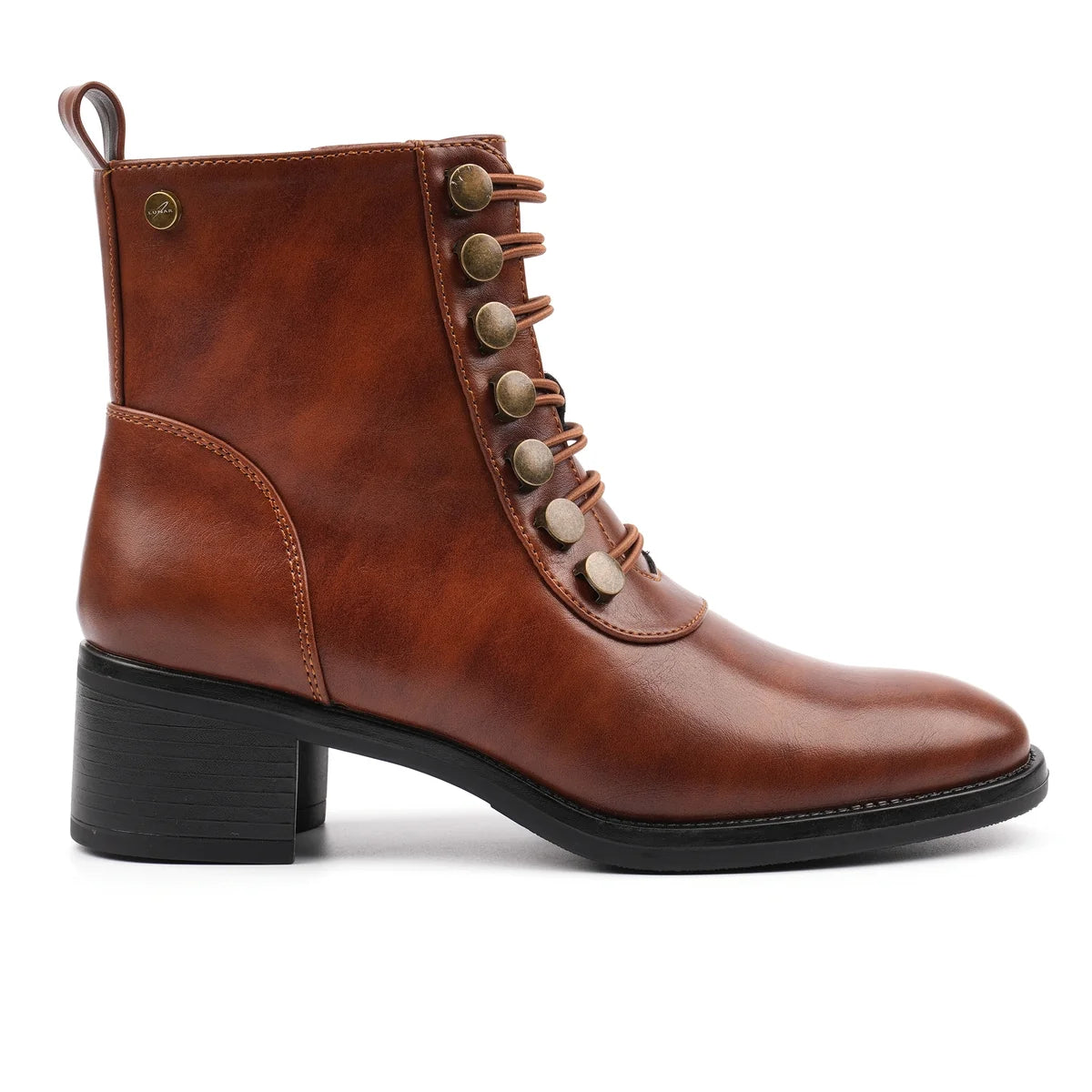 Lunar Izzie Ankle Boots – Tan & Black