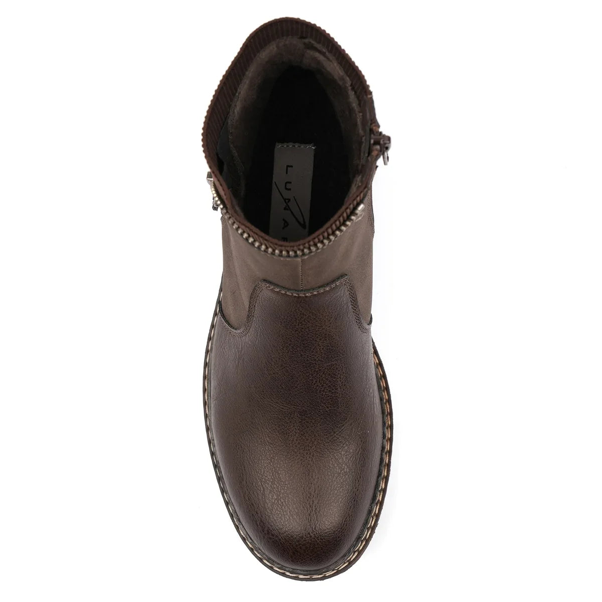 Lunar Kimmy brown waterproof ankle boot front view