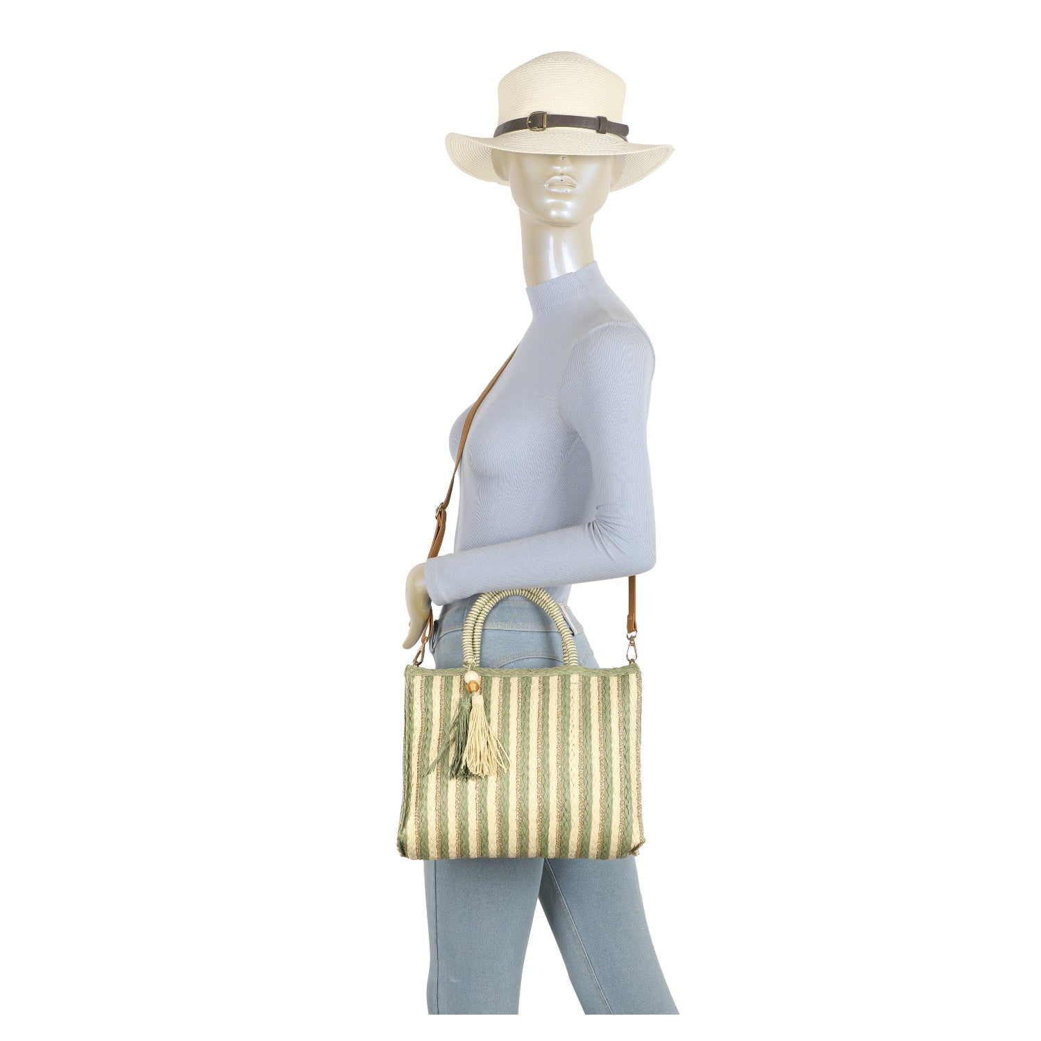 Straw Tote Bag - The Coastal Boutique