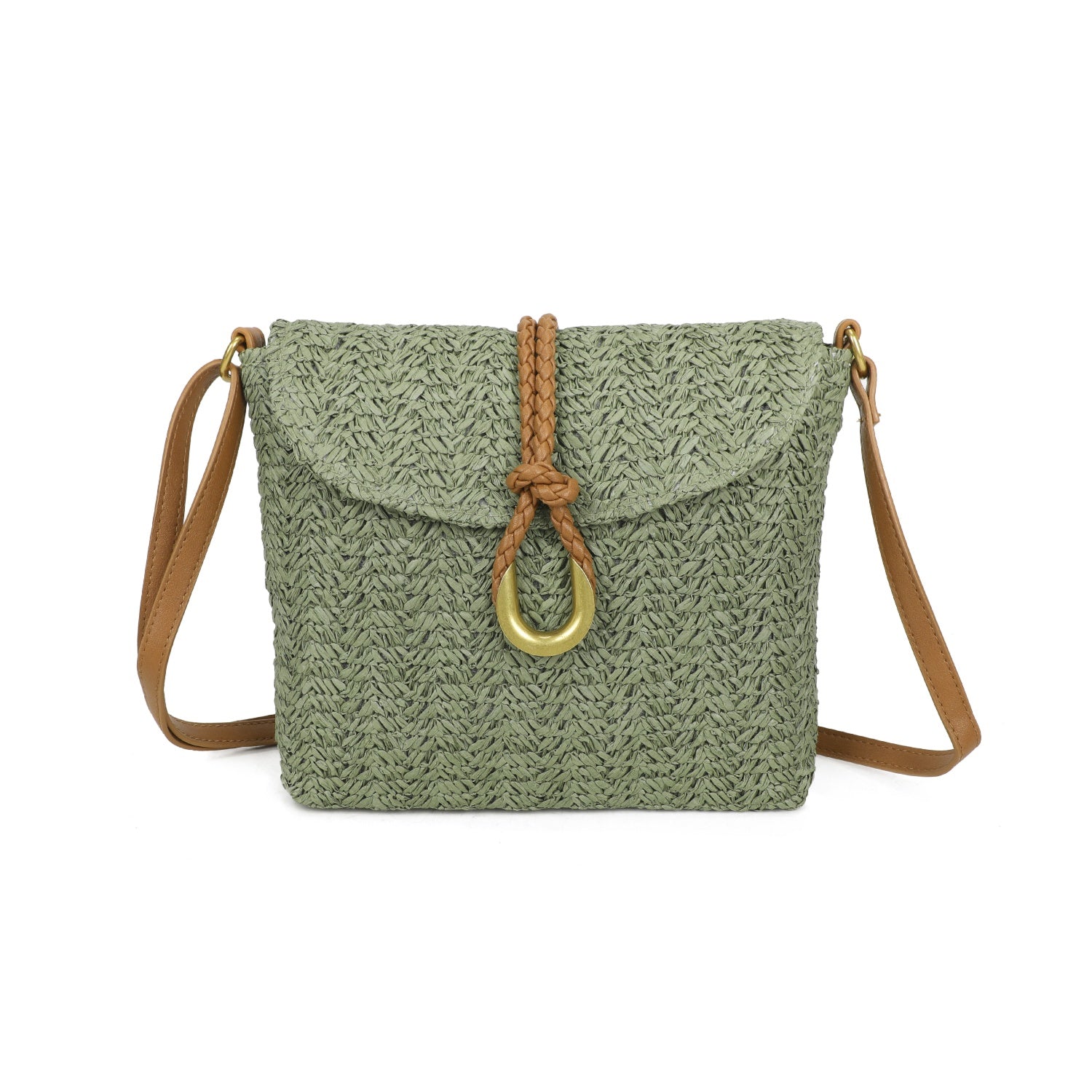 Straw Crossbody Handbag - The Coastal Boutique
