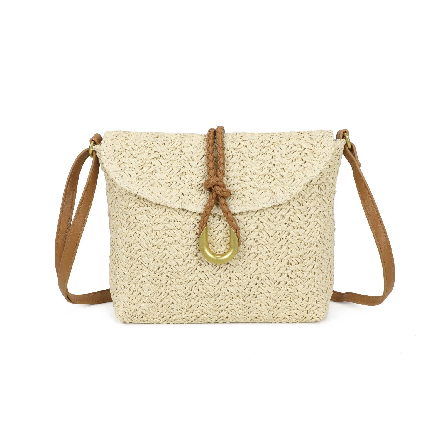 Straw Crossbody Handbag - The Coastal Boutique