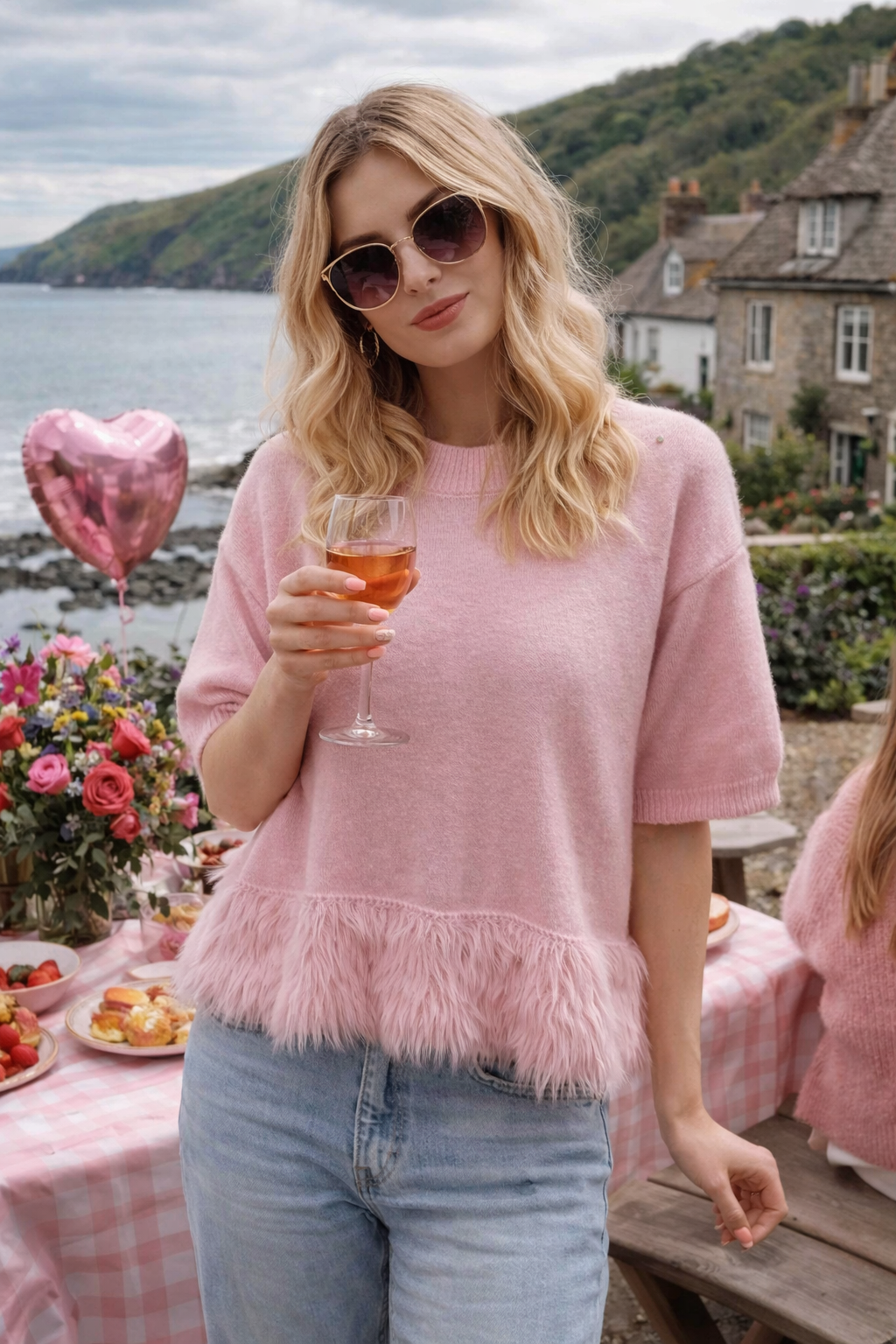 Made in Italy Collection – Feather Hem Knit Top - The Coastal Boutique