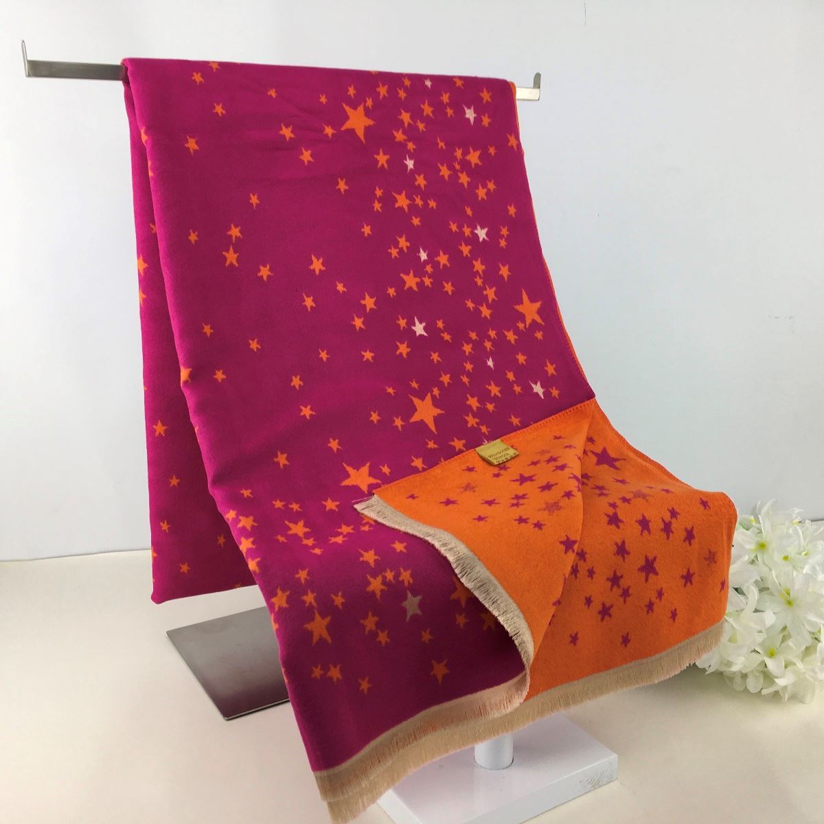 Reversible Star Print Scarf image 2