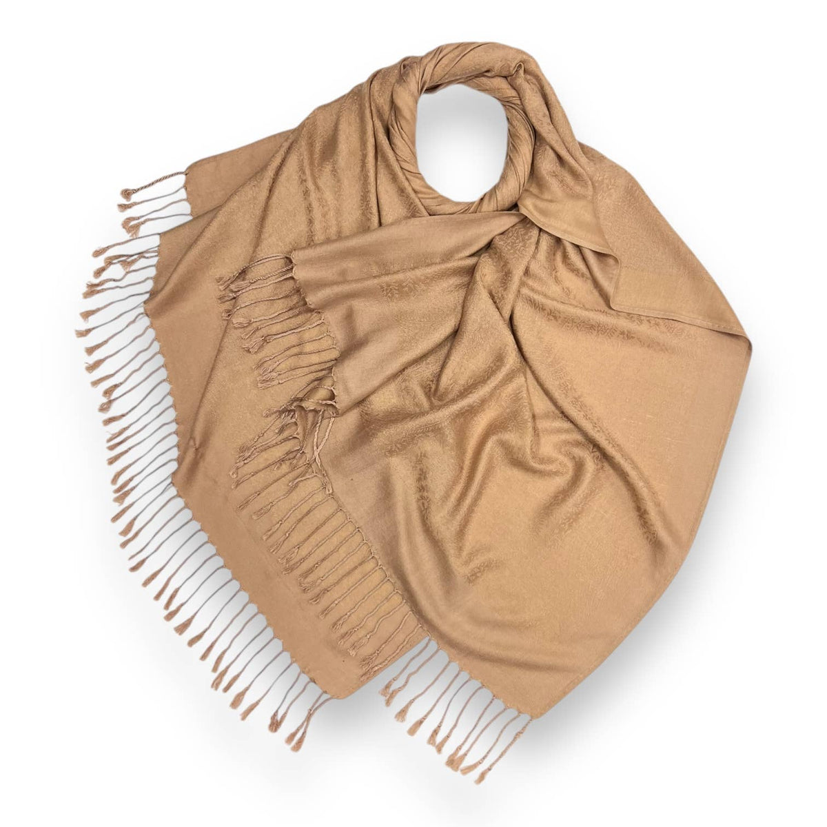 Pashmina paisley print finished with tassels