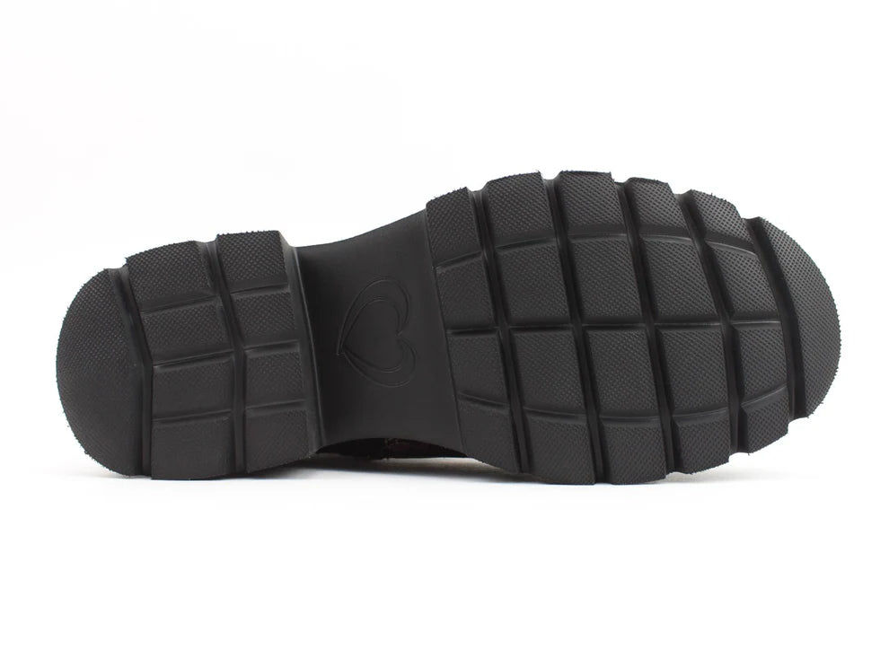 Heavenly Feet Florie Velour Panel Lace-up Boots