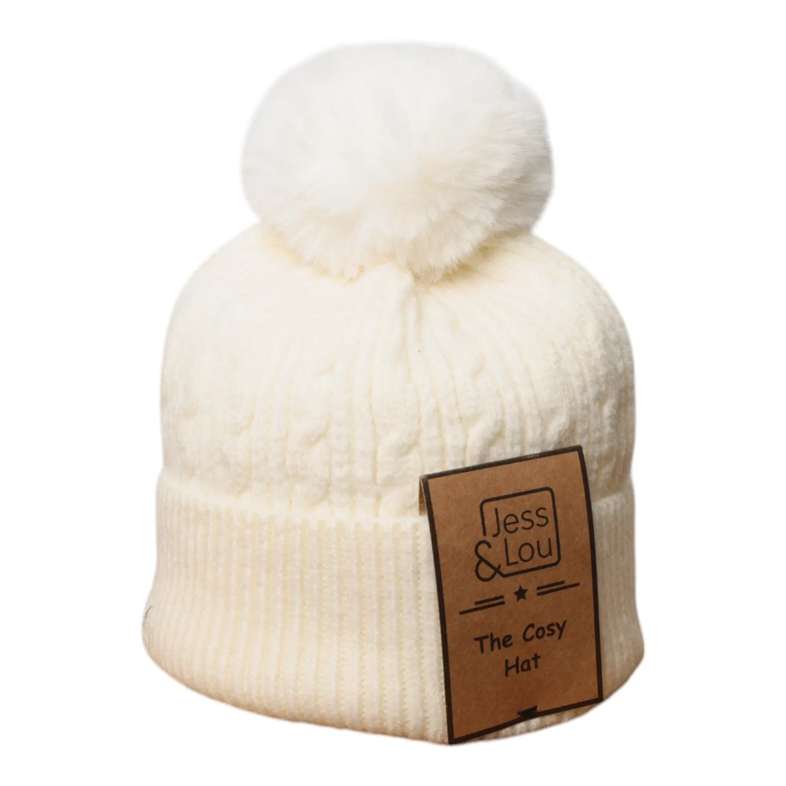 Cable Knit Bobble Hat image 1