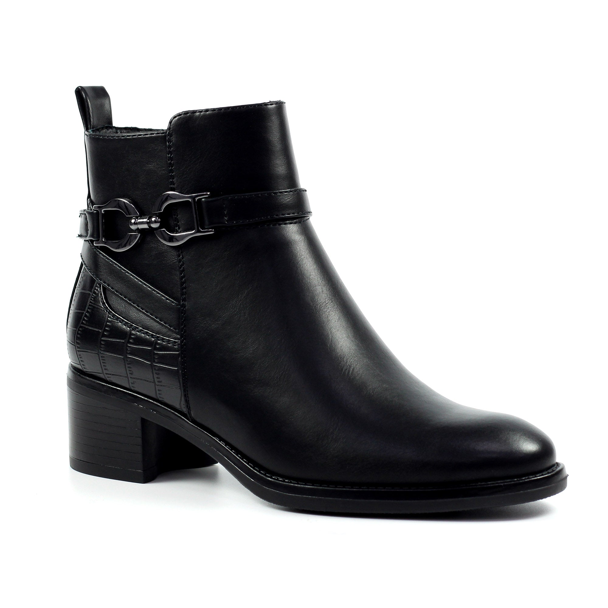 Lunar Solana Black Ankle Boot image 1