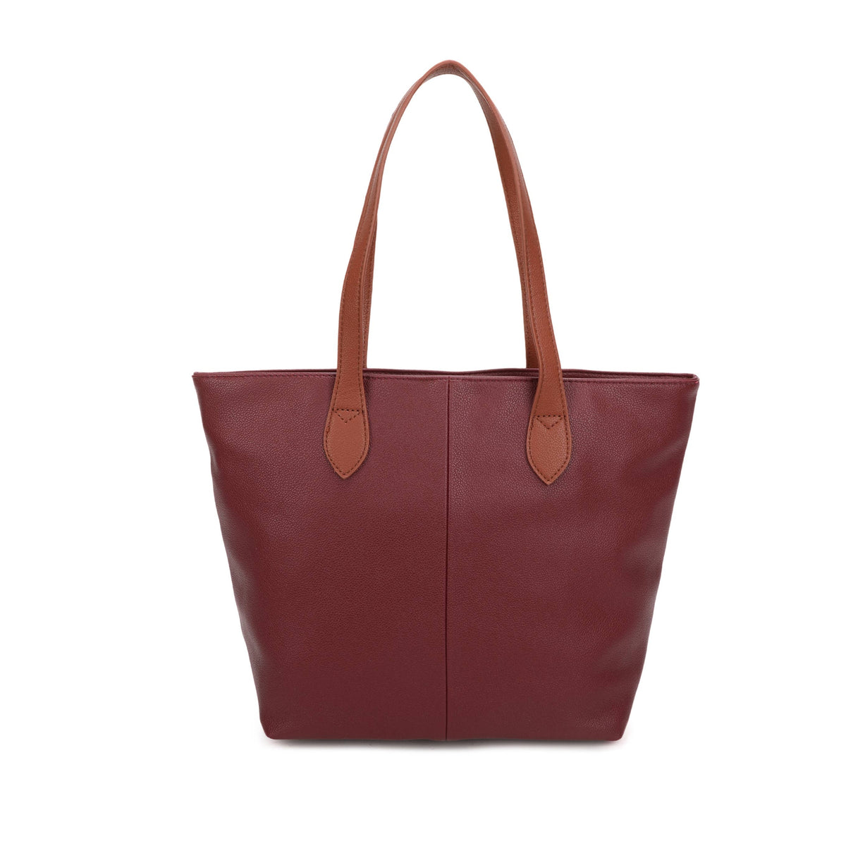 Two-tone handle tote bag in Navy, Teal, Dark Grey and Coffee - product view 12
