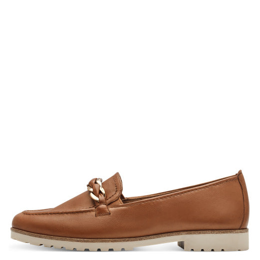 Tamaris Chain Detail Leather Loafer image 4