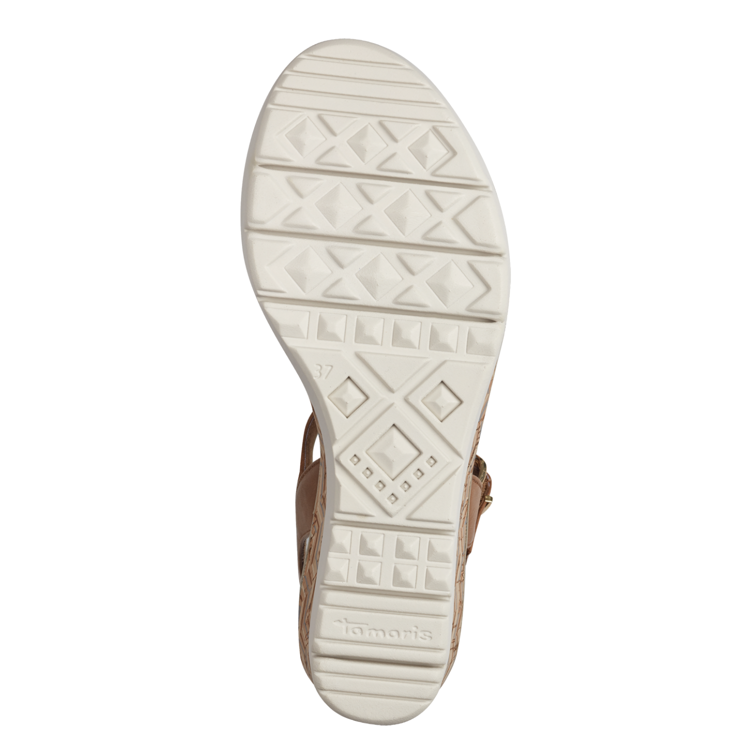 Tamaris Tan Cognac Wedge Sandals image 2