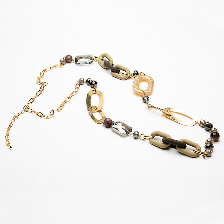 Willa Long Chunky Beaded Necklace image 0