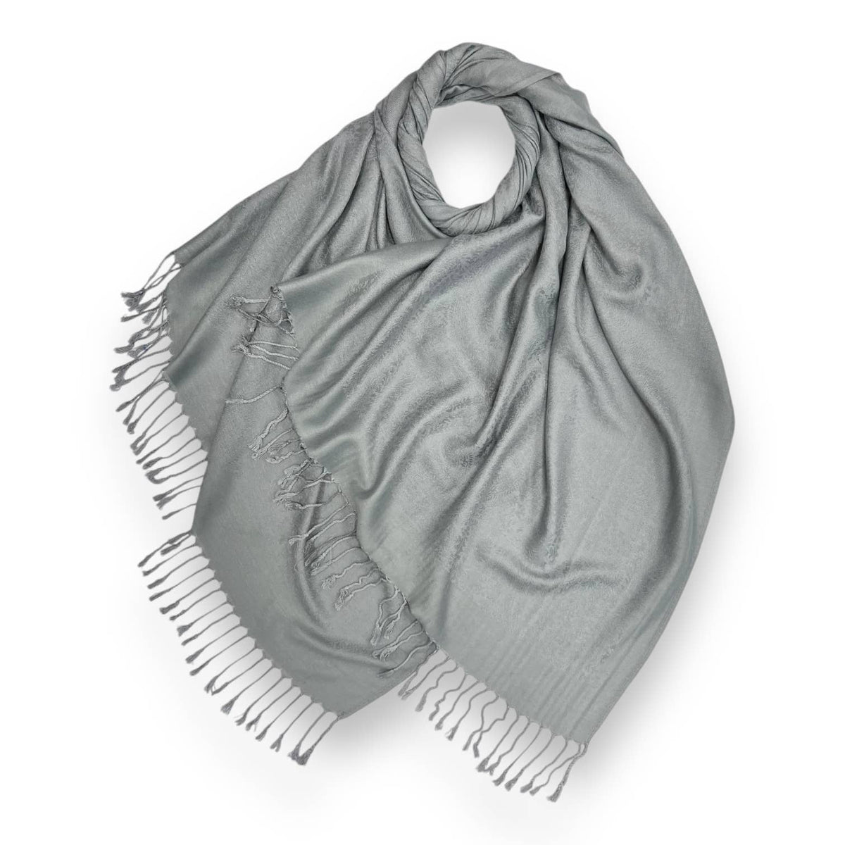 Pashmina paisley print finished with tassels