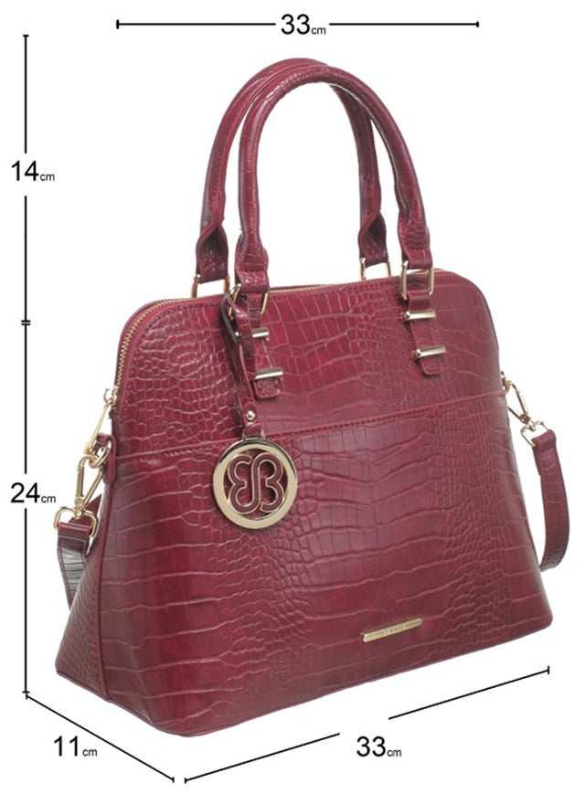 Shell Shape Croc Print Tote image 3