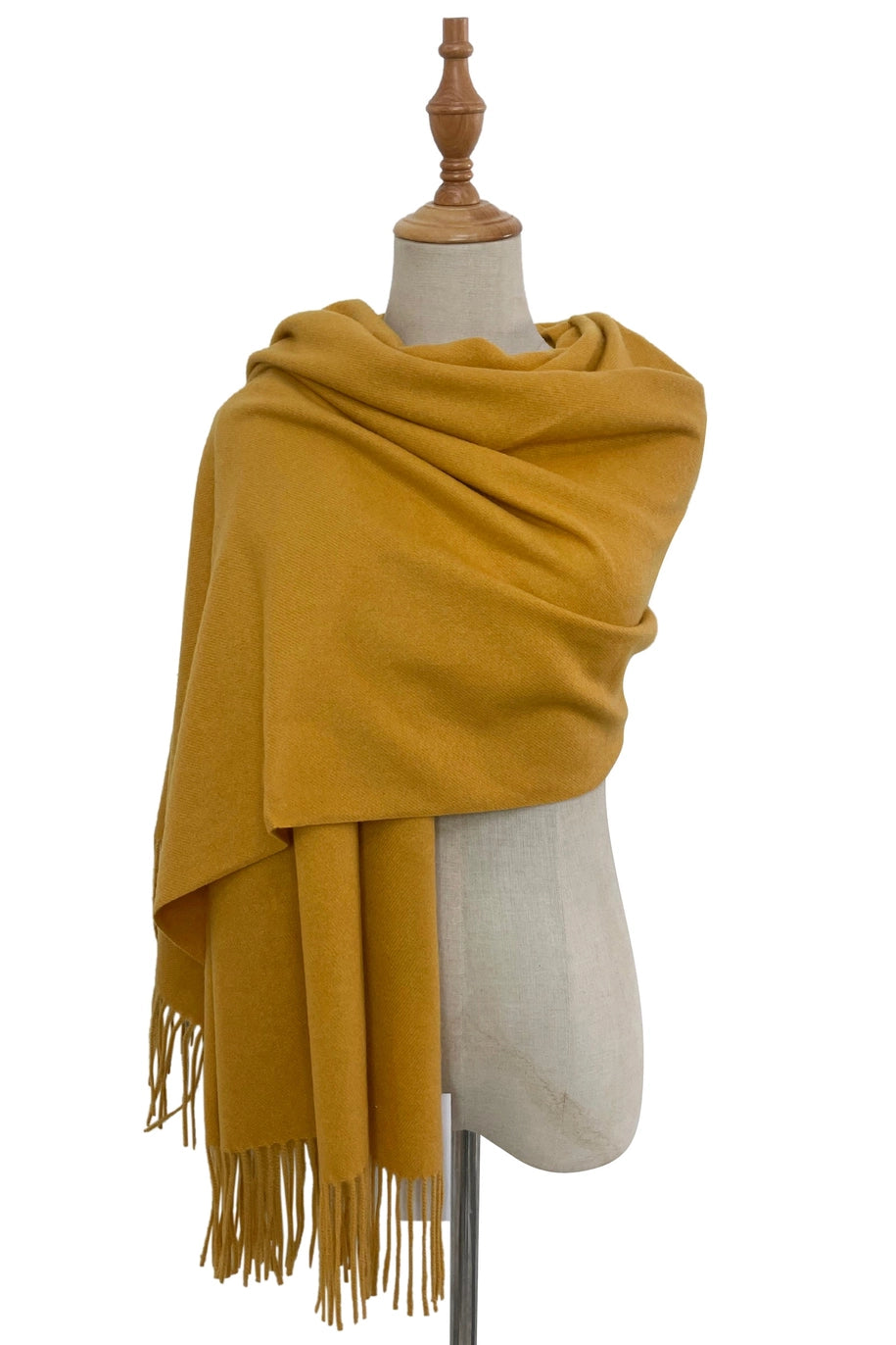 Soft Wool Tassel Blanket Wrap Scarf image 3