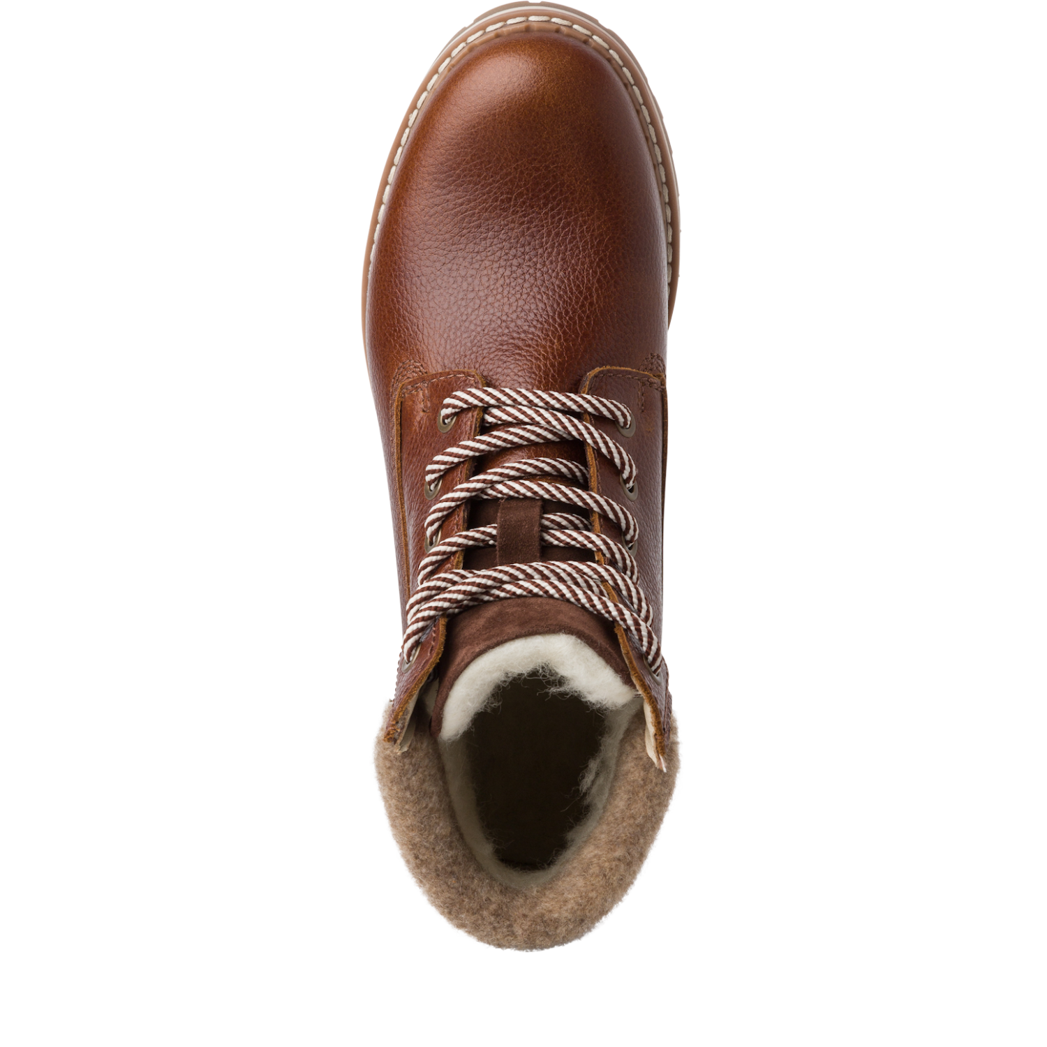 Tamaris Tan Brown Leather Lace Up Boots image 1