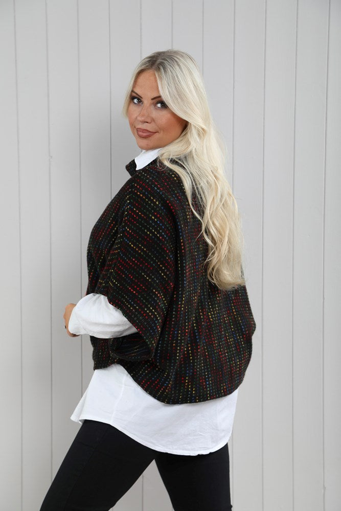 Goose Island Fleck Cowl Poncho Top image 5