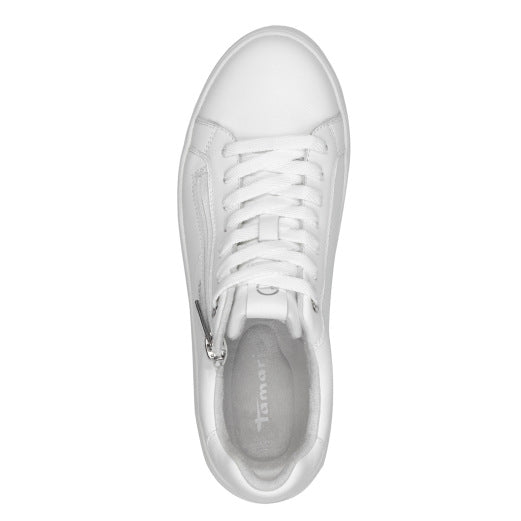 Tamaris Zip Up Leather Trainer image 2